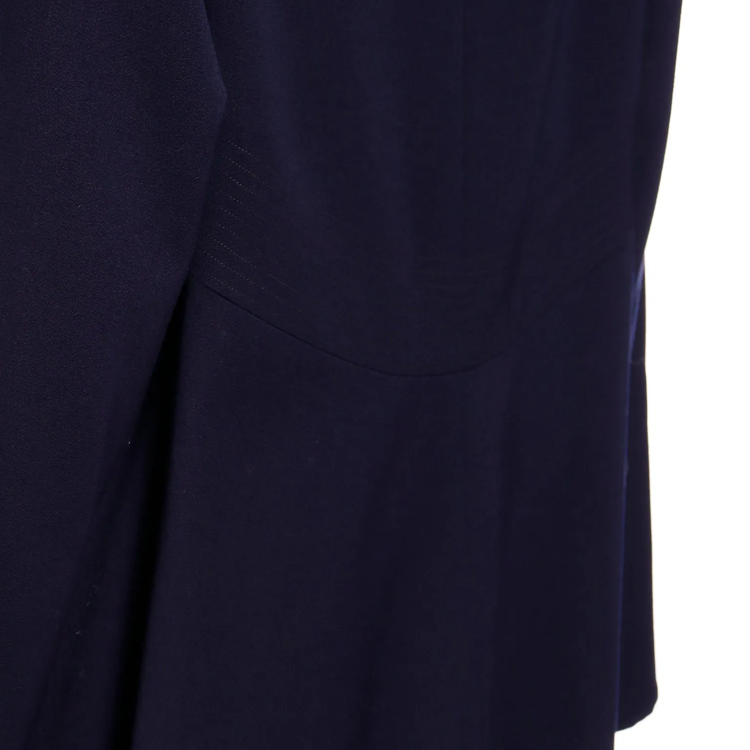 1950s Schunemans St. Paul Navy Blue Swing Coat With Bell Sleeves