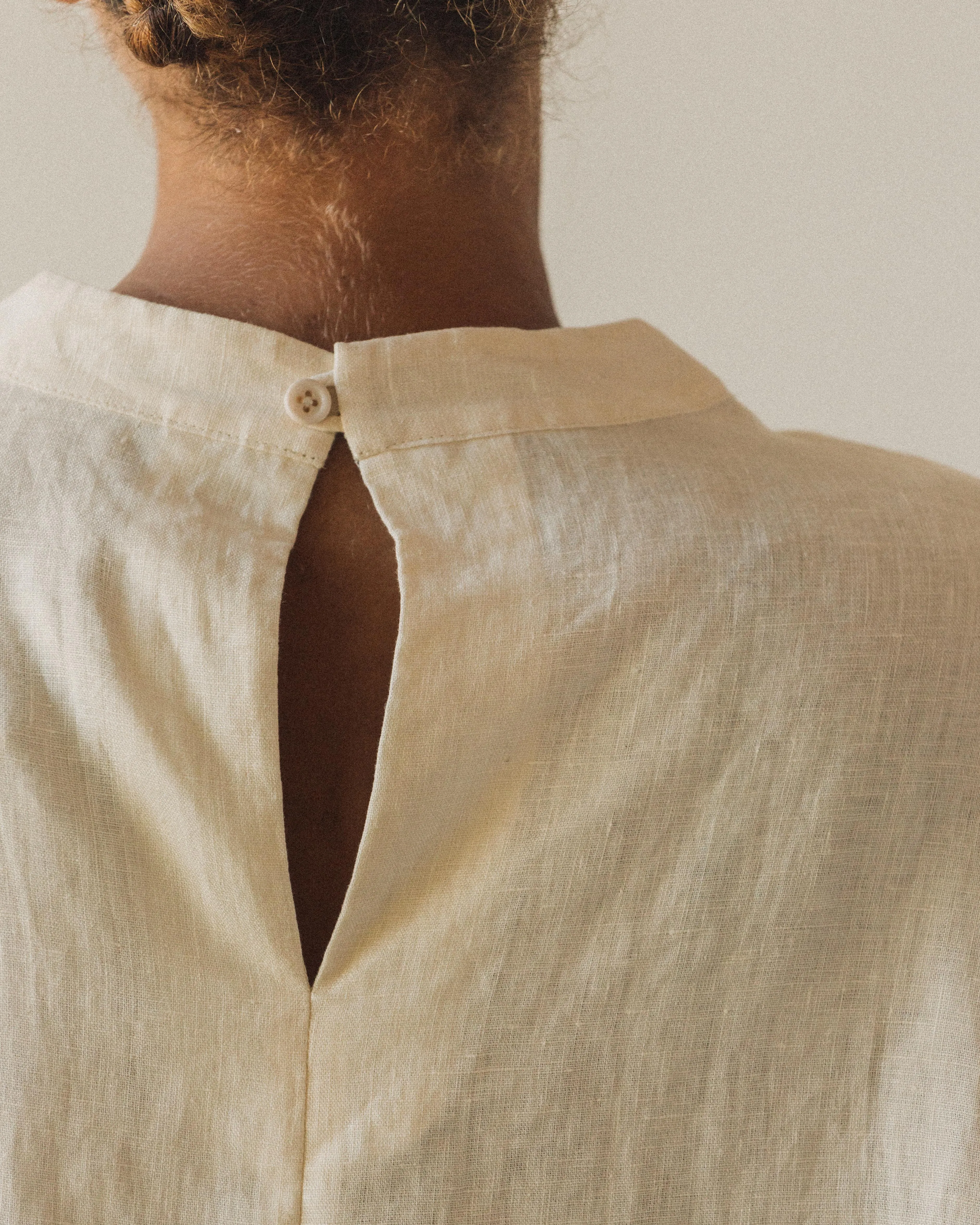 7115 Relaxed Square Top, Off-White