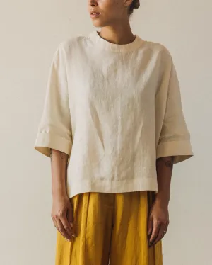 7115 Relaxed Square Top, Off-White