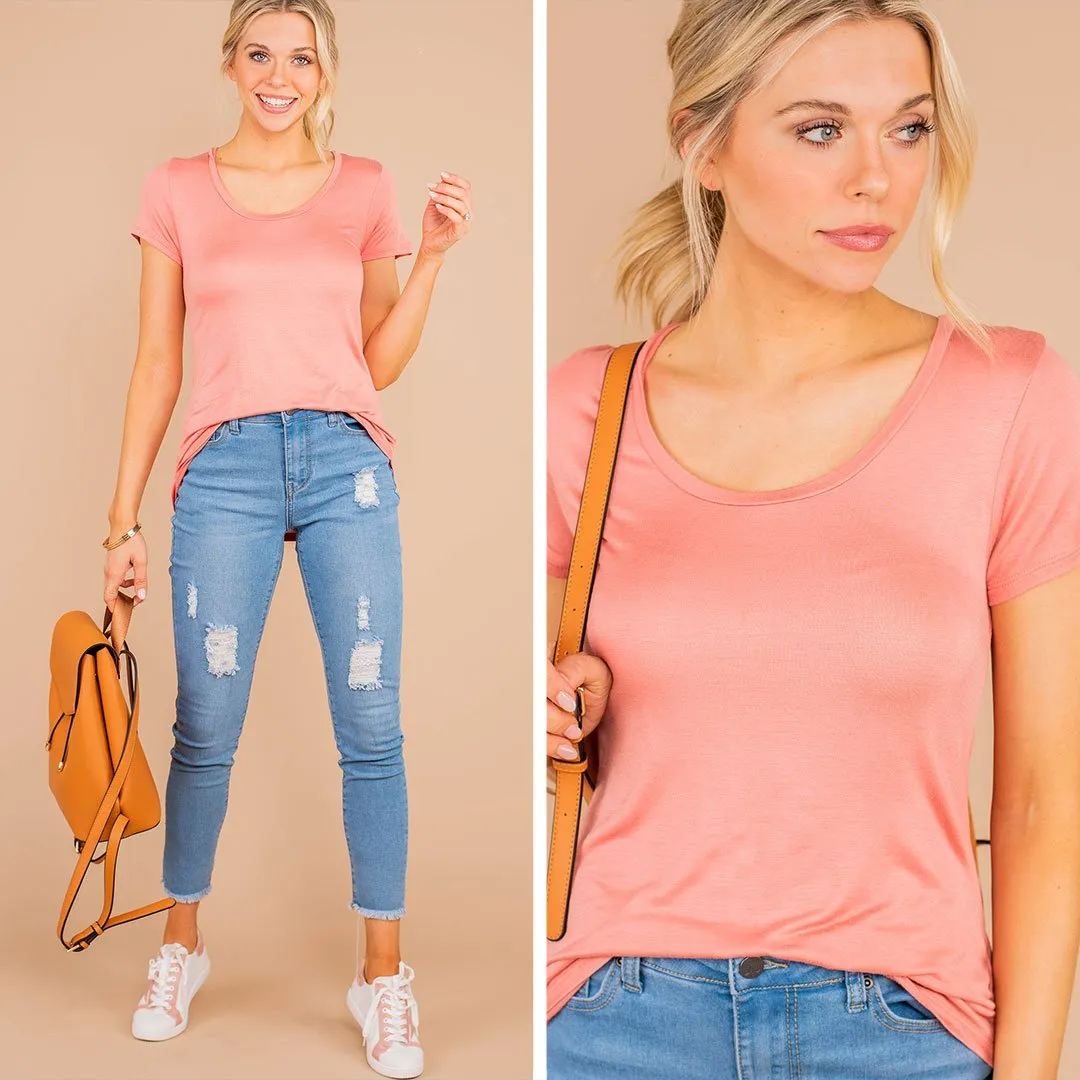 Arms Wide Open Apricot Orange Top