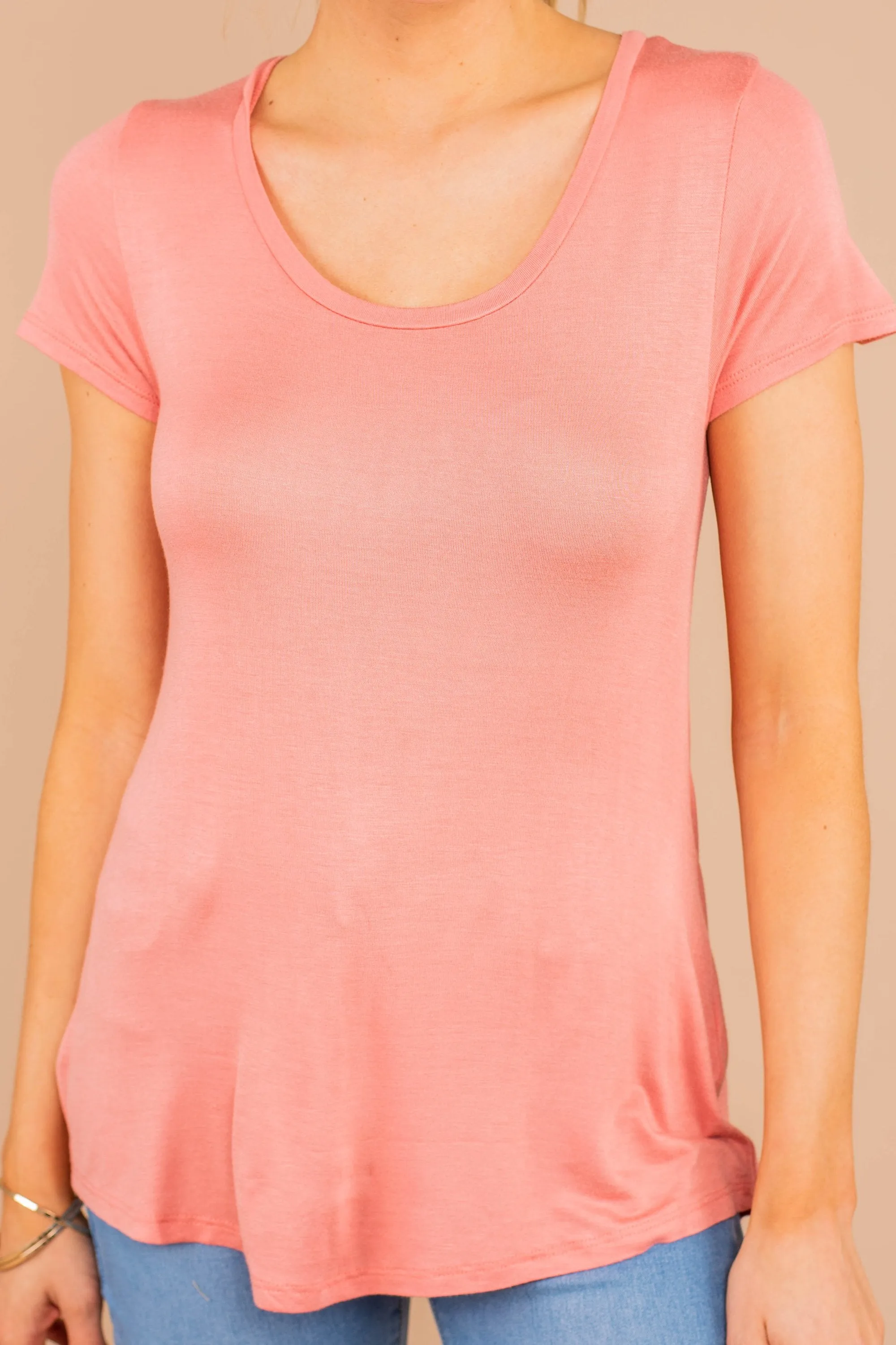 Arms Wide Open Apricot Orange Top