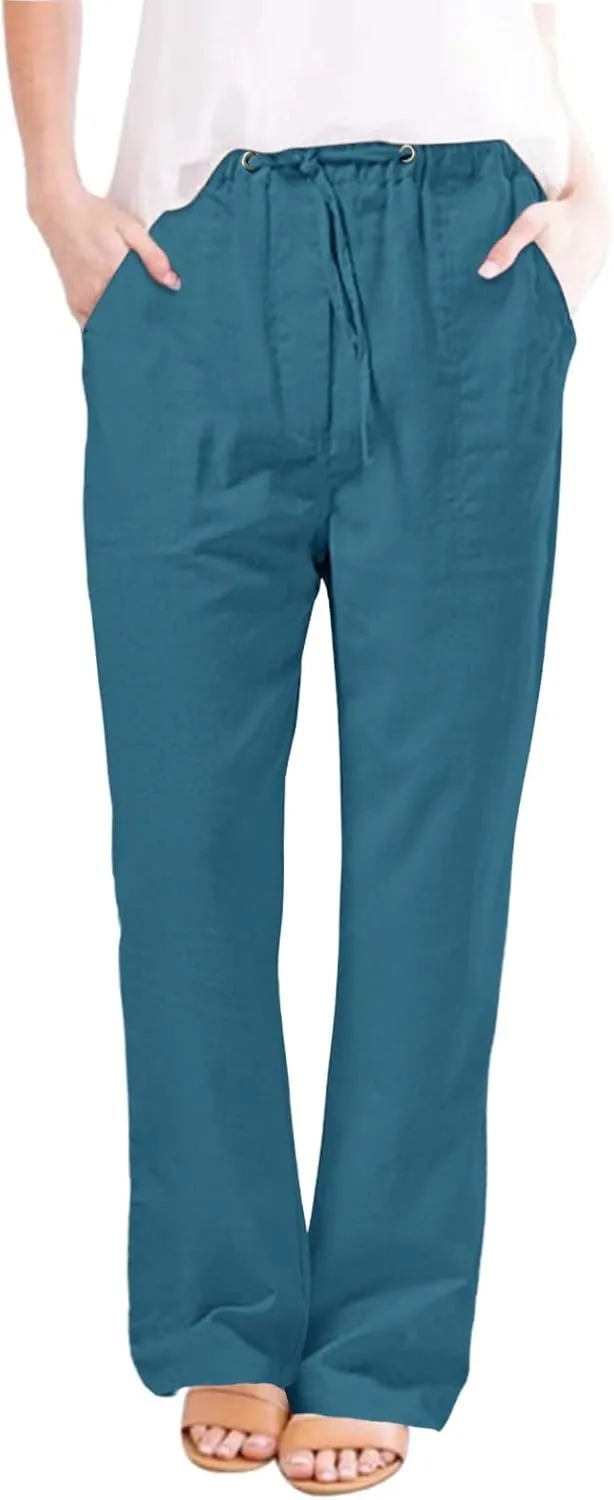 Baggy Sweatpants for Women Wide Leg Baggy Y2K 2025 Summer Pants Elastic Waist Breathable Vacation Comfort Trousers