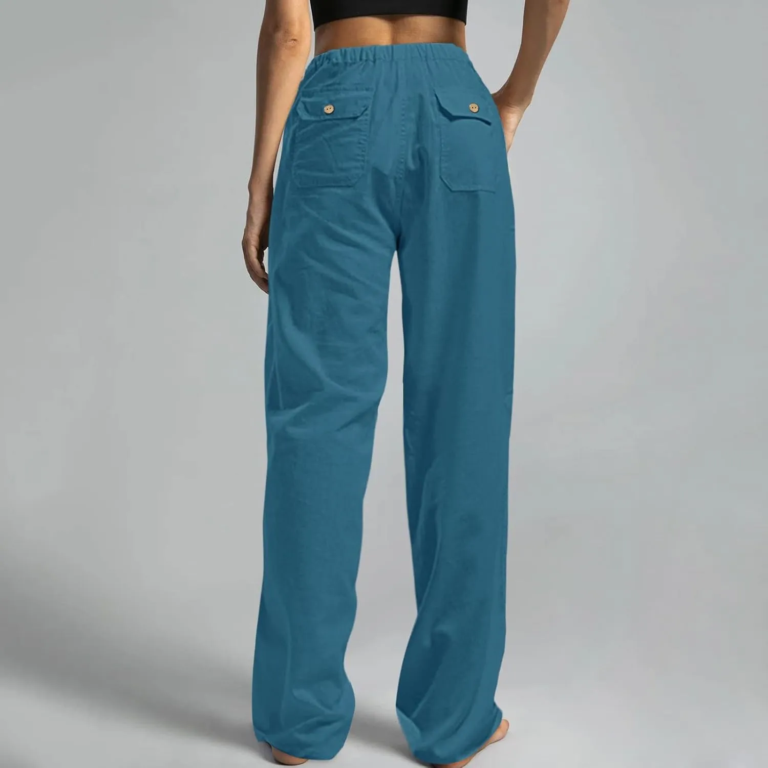 Baggy Sweatpants for Women Wide Leg Baggy Y2K 2025 Summer Pants Elastic Waist Breathable Vacation Comfort Trousers