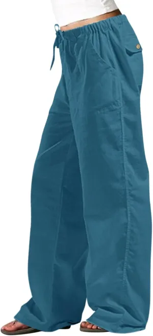 Baggy Sweatpants for Women Wide Leg Baggy Y2K 2025 Summer Pants Elastic Waist Breathable Vacation Comfort Trousers