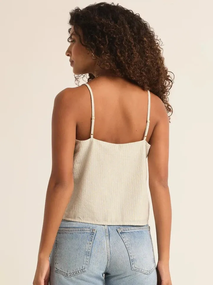Ballast Casita Stripe Tank - Sandstone