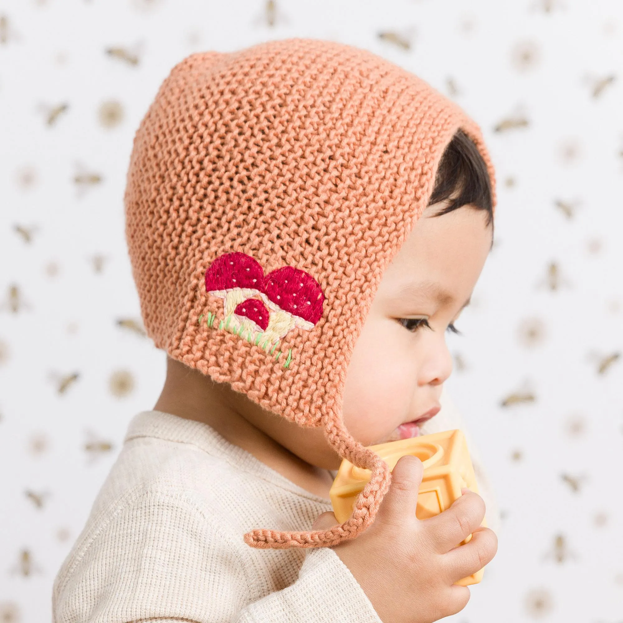 Bernat My Little Mushroom Knit Bonnet