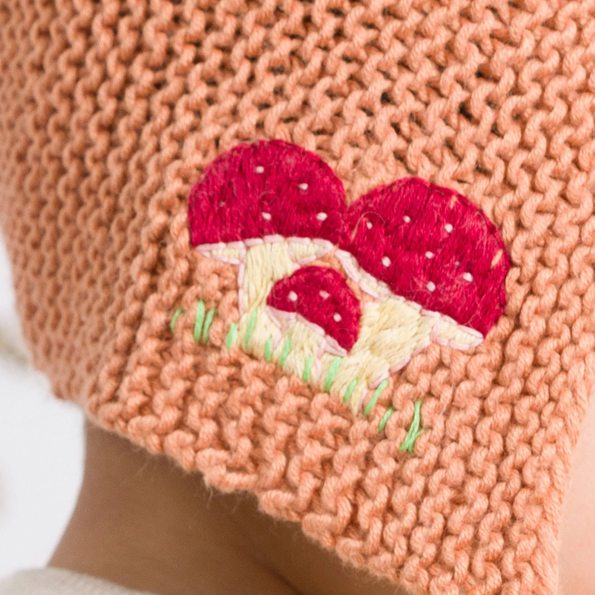 Bernat My Little Mushroom Knit Bonnet