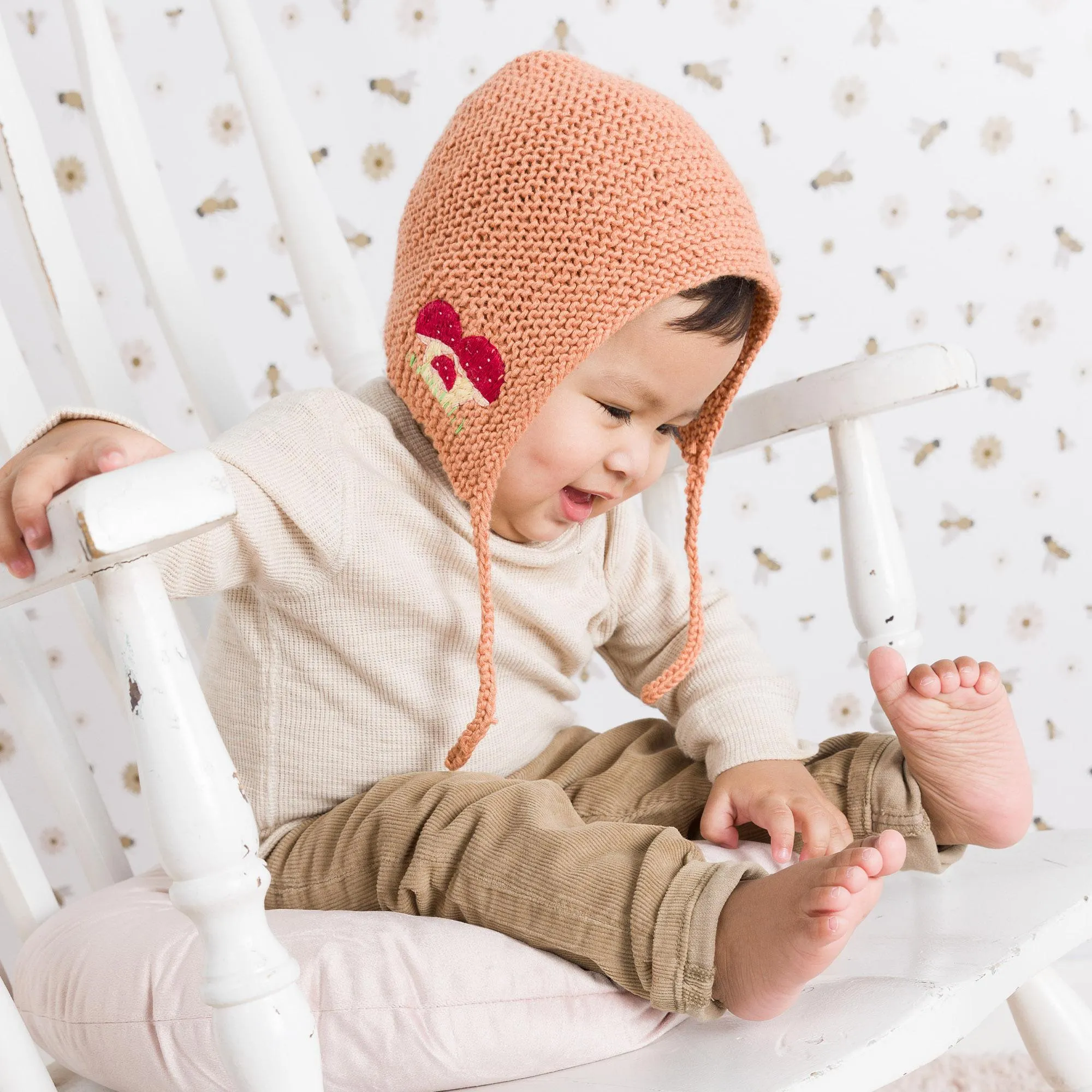 Bernat My Little Mushroom Knit Bonnet