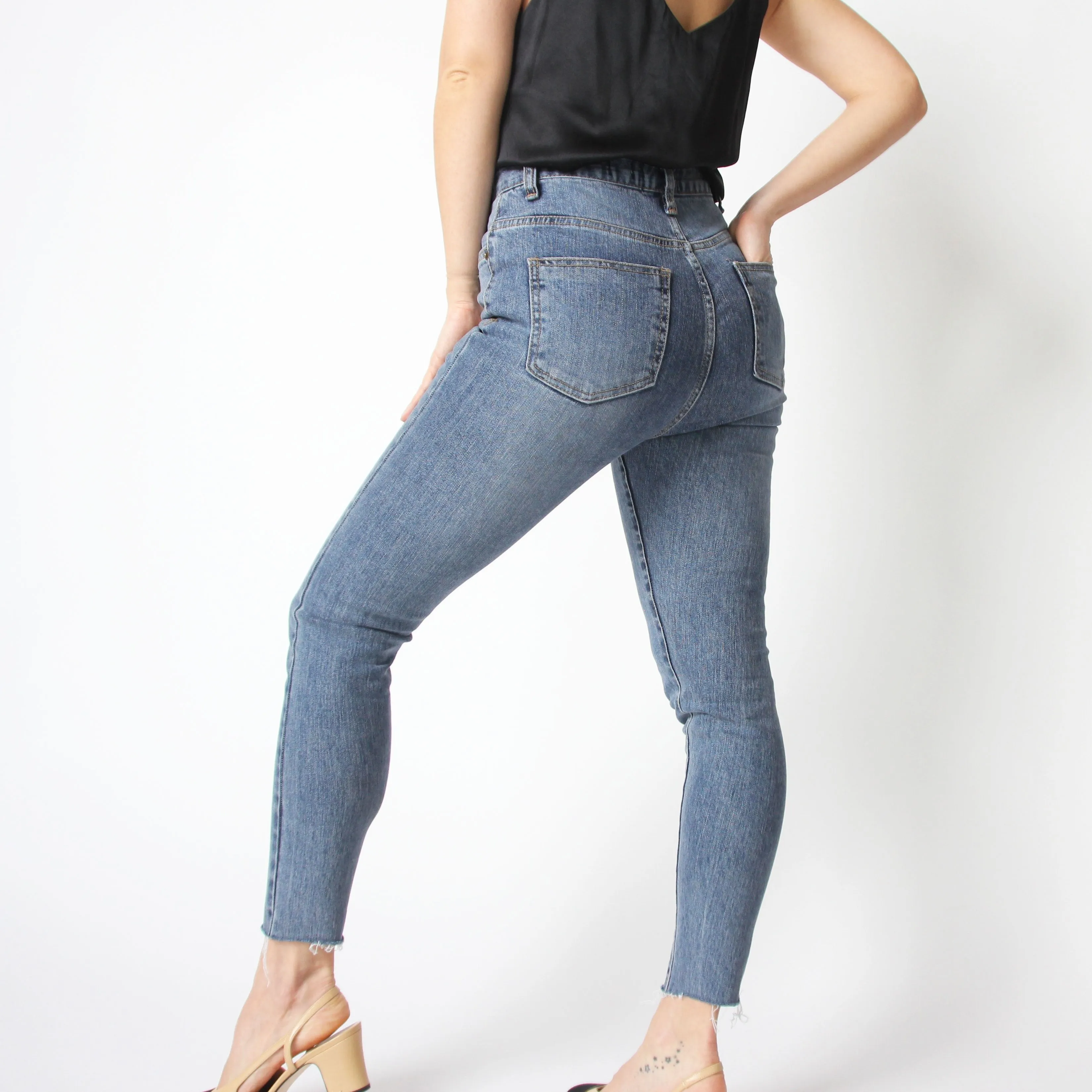 Blue Ultra High Waisted Jeans