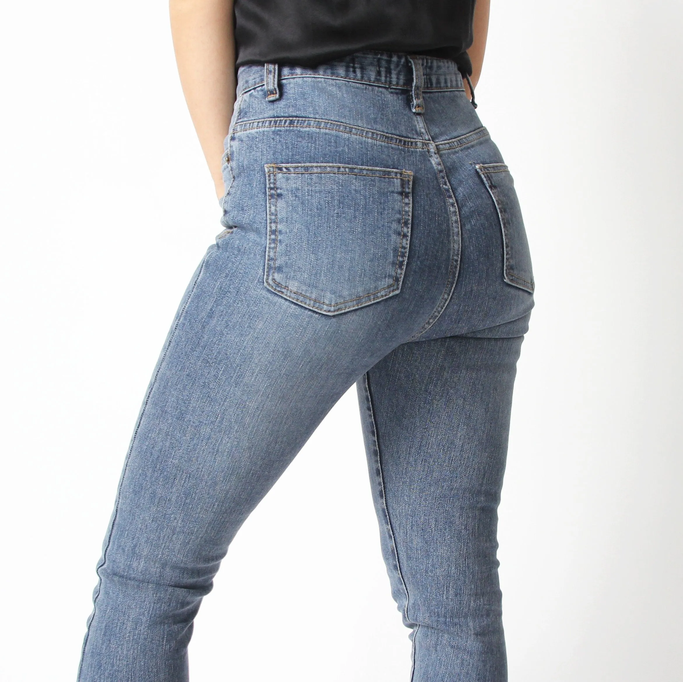 Blue Ultra High Waisted Jeans