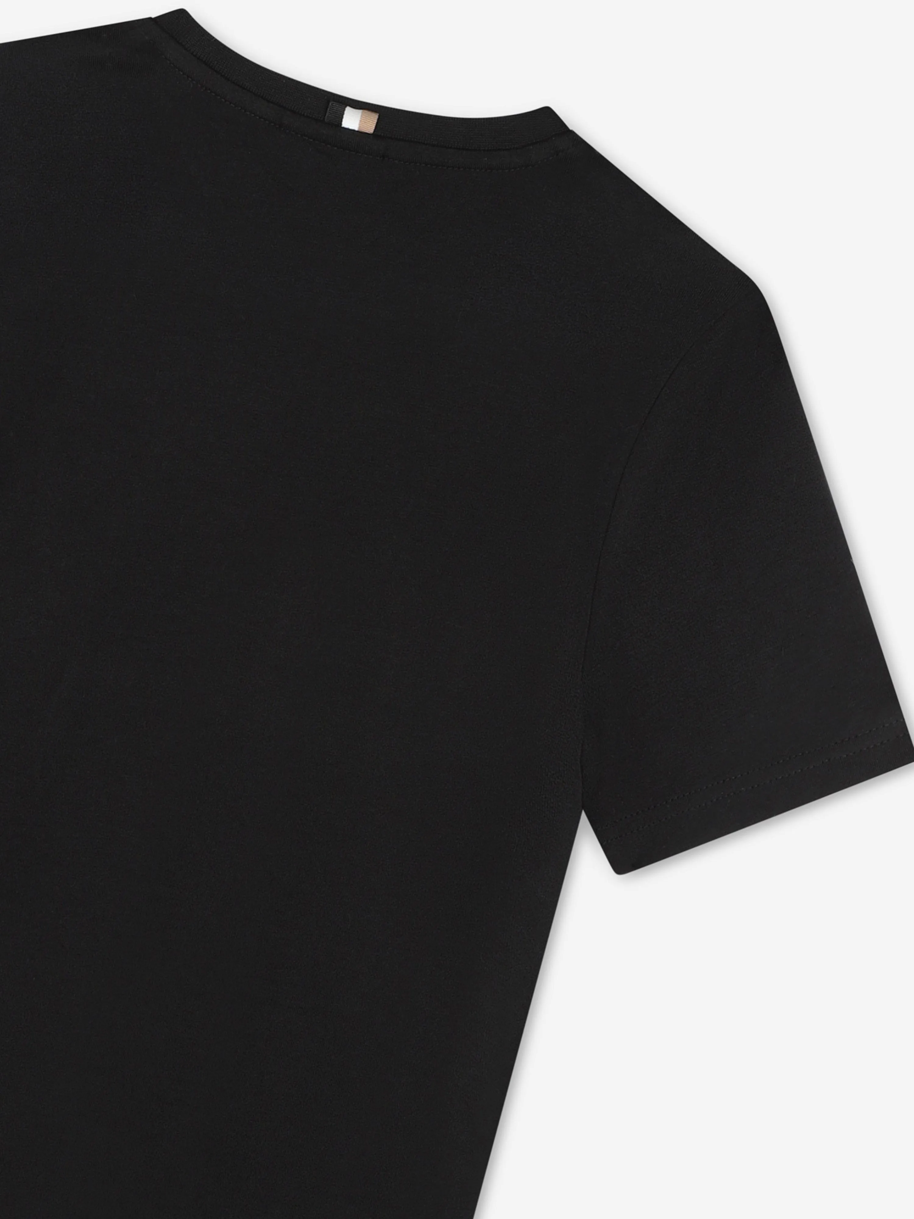 BOSS Boys Double B Logo T-Shirt in Black