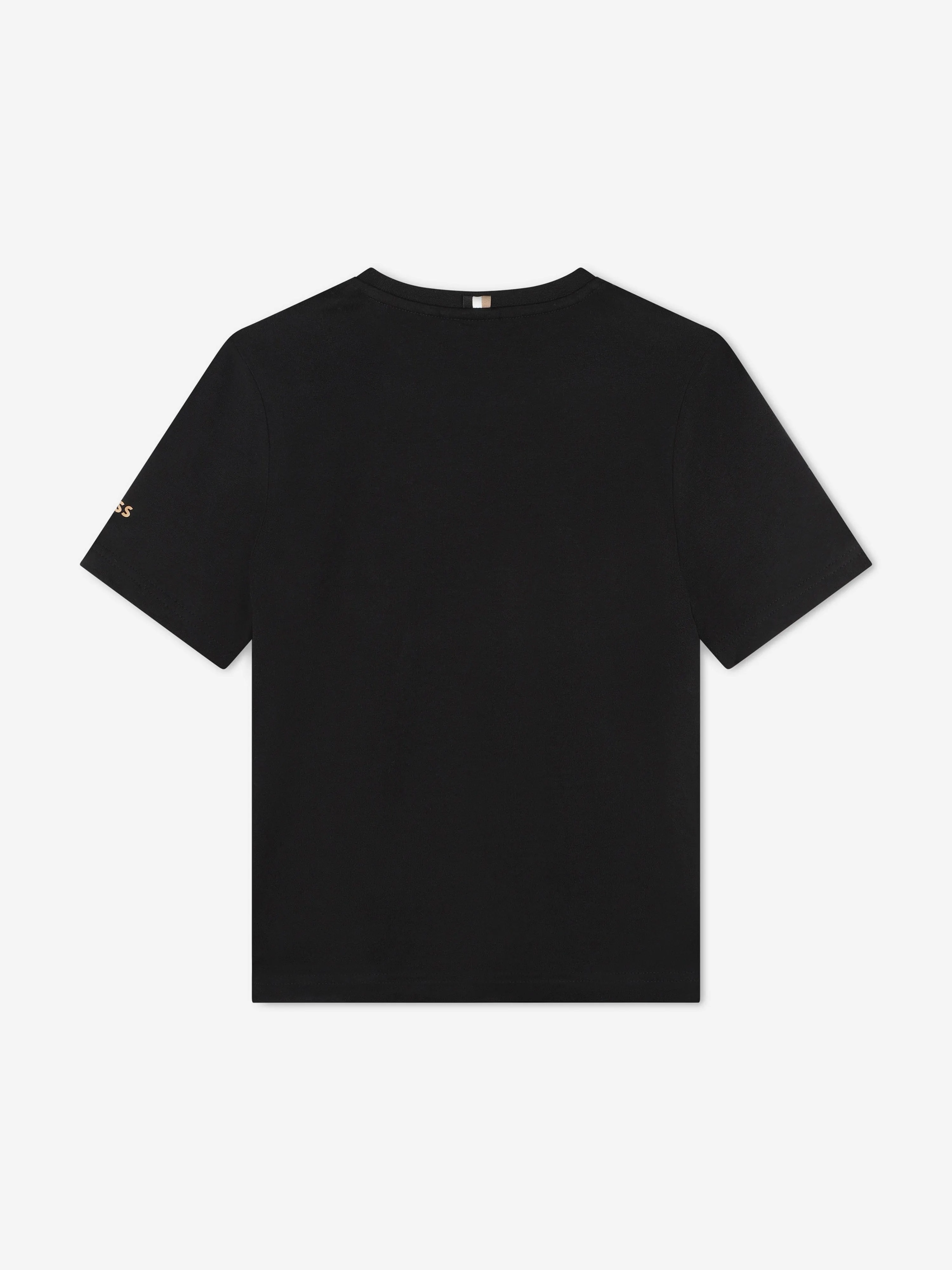 BOSS Boys Double B Logo T-Shirt in Black