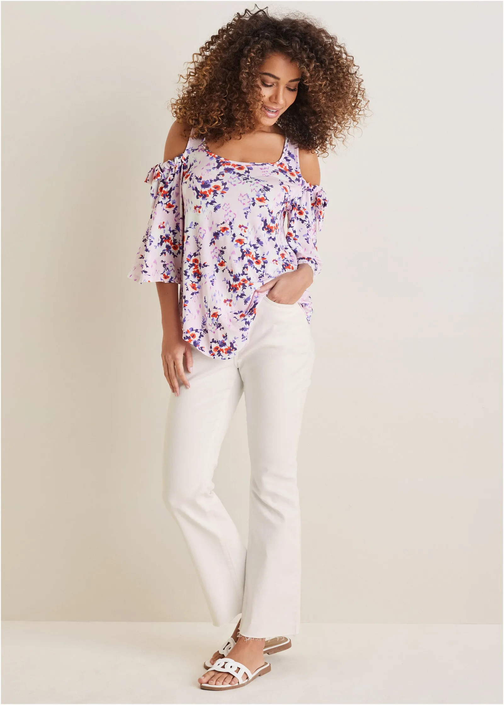 Brigitte Kick Flare Jeans - Off White