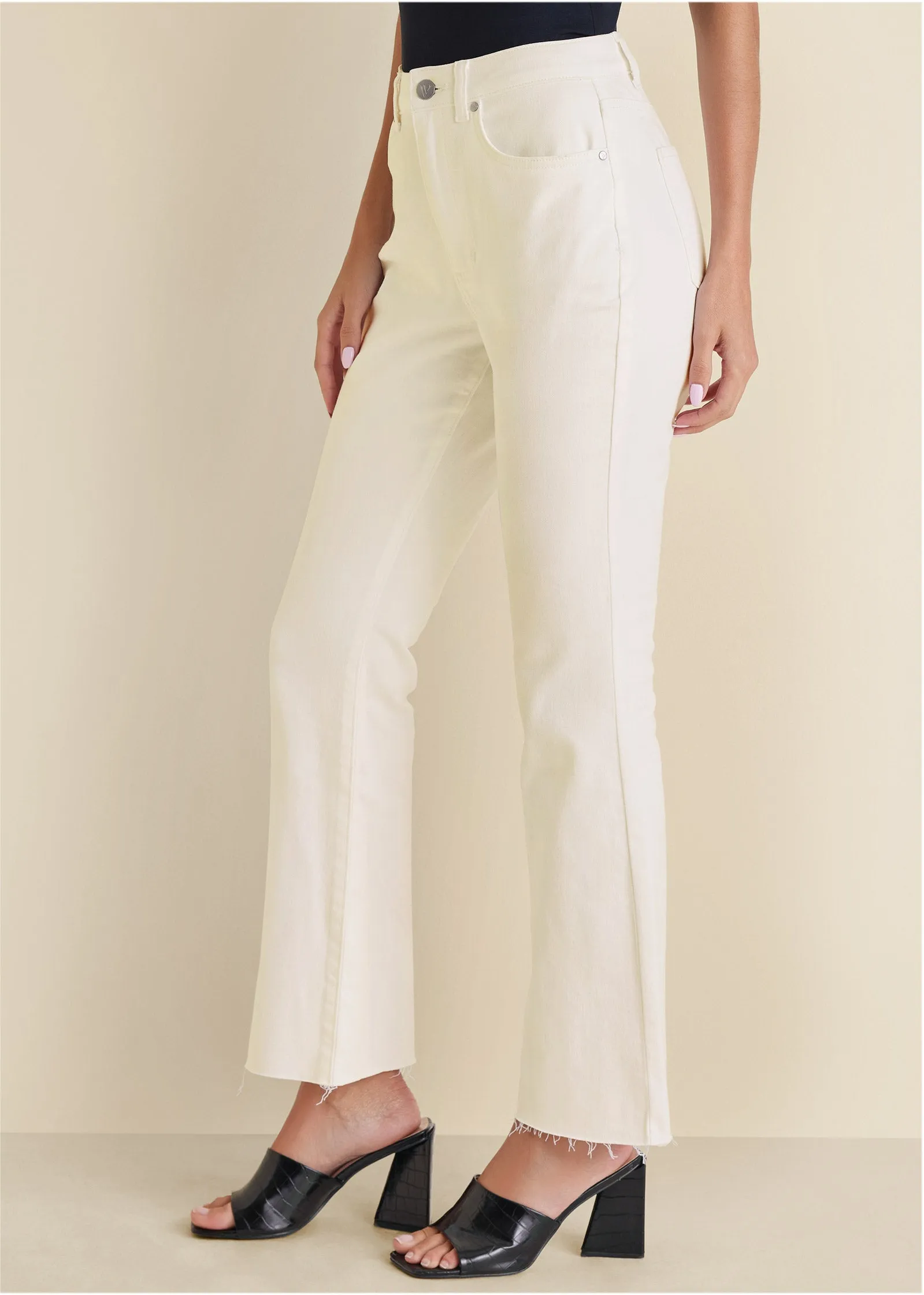 Brigitte Kick Flare Jeans - Off White