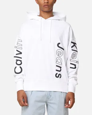 Calvin Klein Blocking Graphic Hoodie Bright White