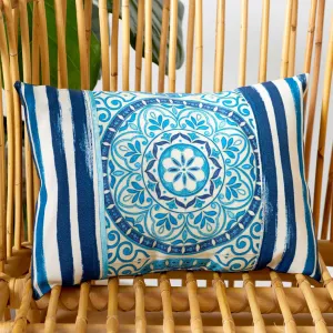 Coats & Clark Sewing Outdoor Medallion Rectangular Pillow