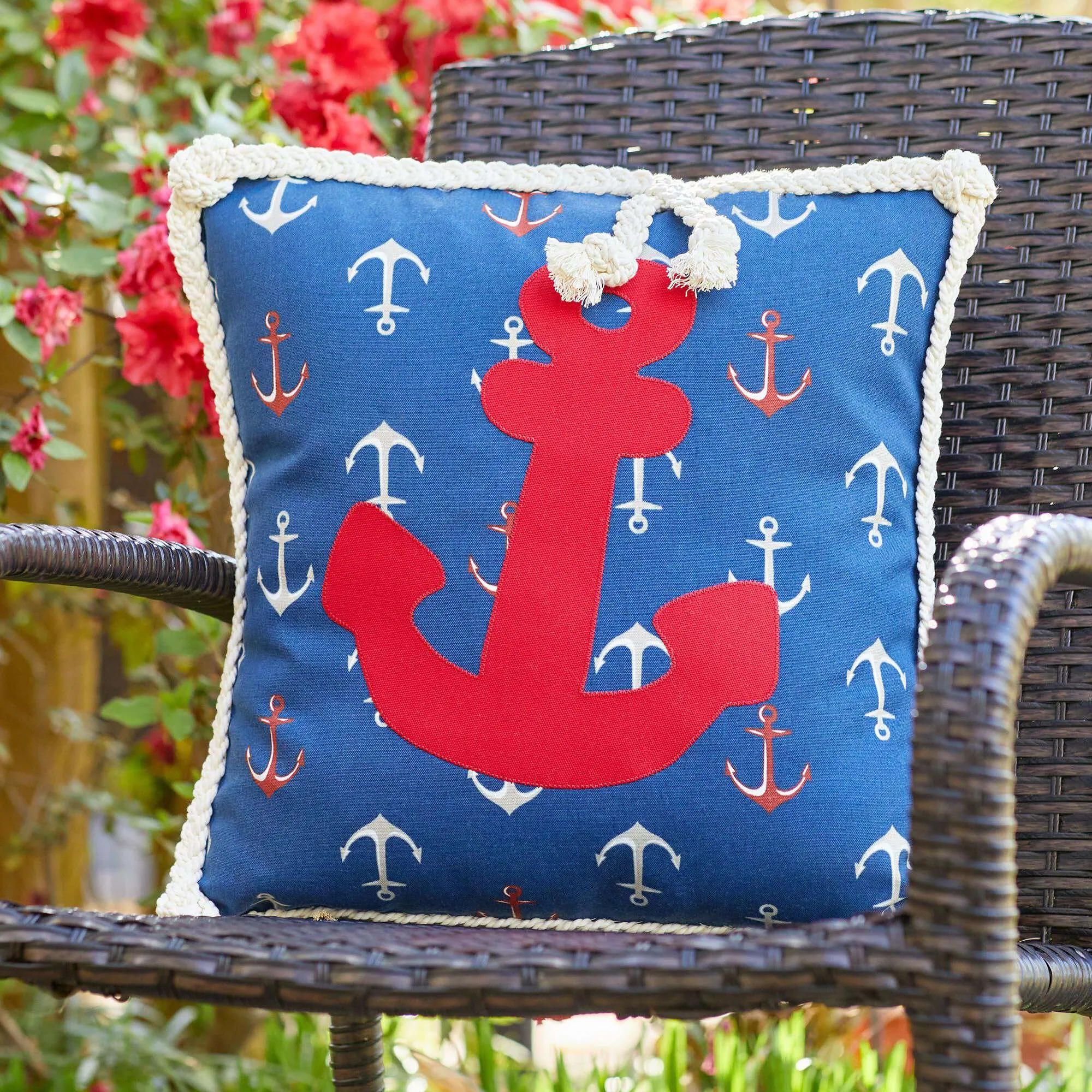 Coats & Clark Sewing Sailing Away Outdoor Pillow