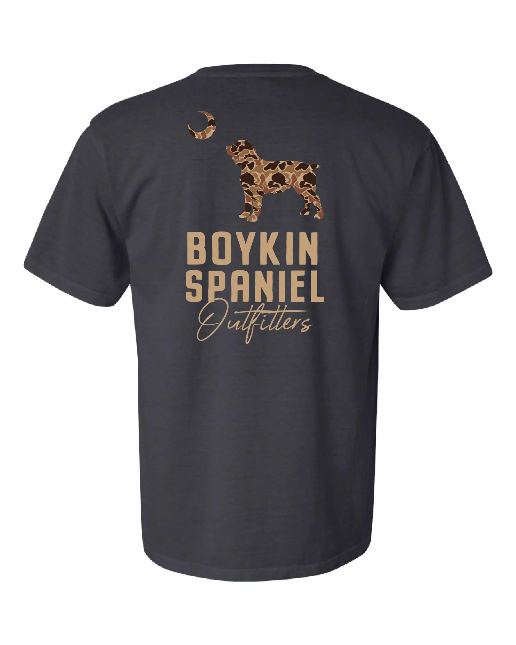 Comfort Colors® 100% Cotton Ring Spun Tee - Boykin Spaniel South Carolina Camo