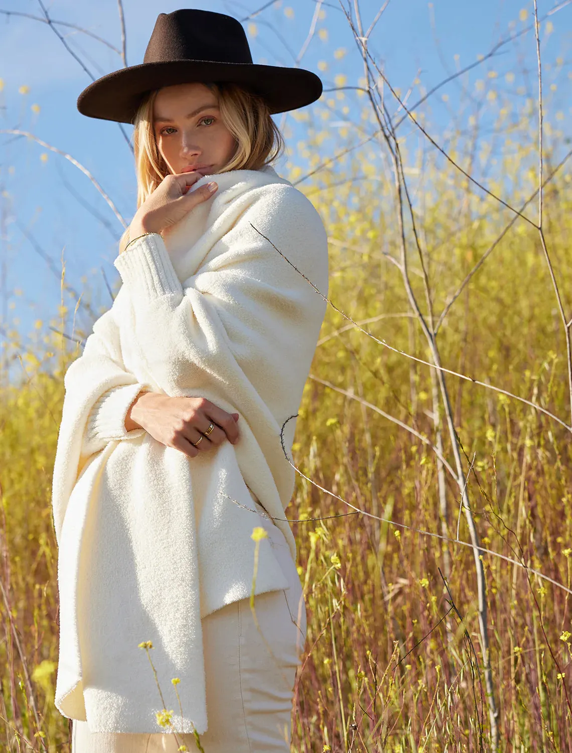 CozyChic Blanket Wrap - Pearl