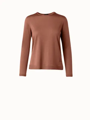 Crew Neck Cashmere Silk Sweater