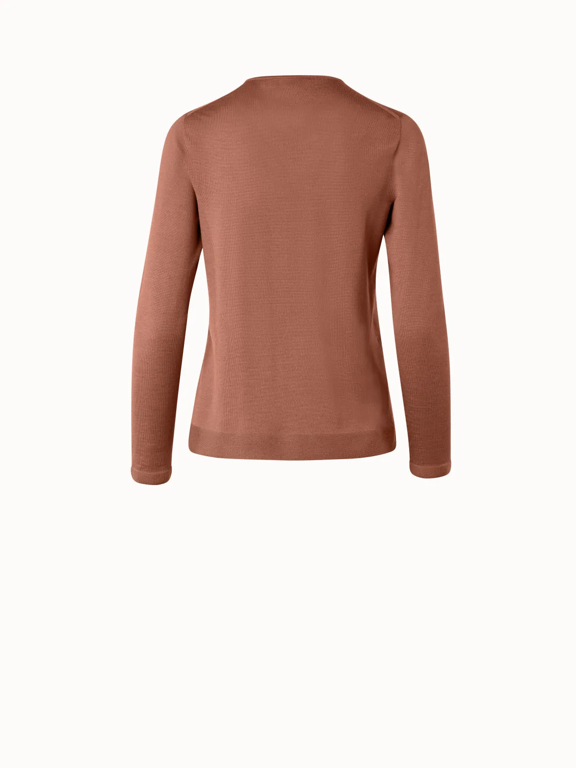 Crew Neck Cashmere Silk Sweater