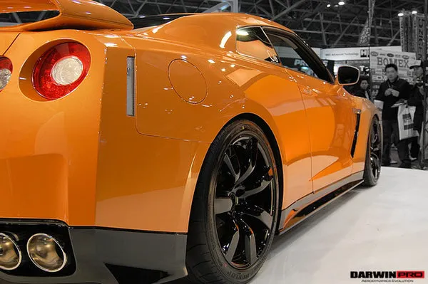 Darwinpro 2008-2016 Nissan GTR R35 CBA/DBA ZELE Style Carbon Fiber Side Skirts