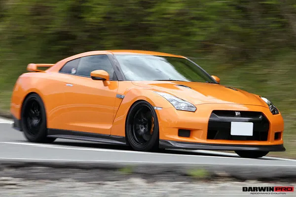 Darwinpro 2008-2016 Nissan GTR R35 CBA/DBA ZELE Style Carbon Fiber Side Skirts