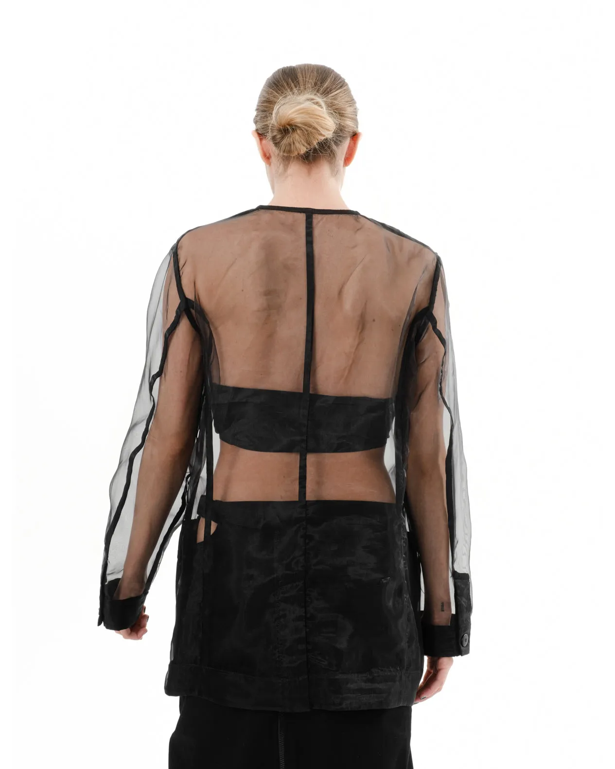 DIAPHANUM SHEER OVERSIZED BLAZER