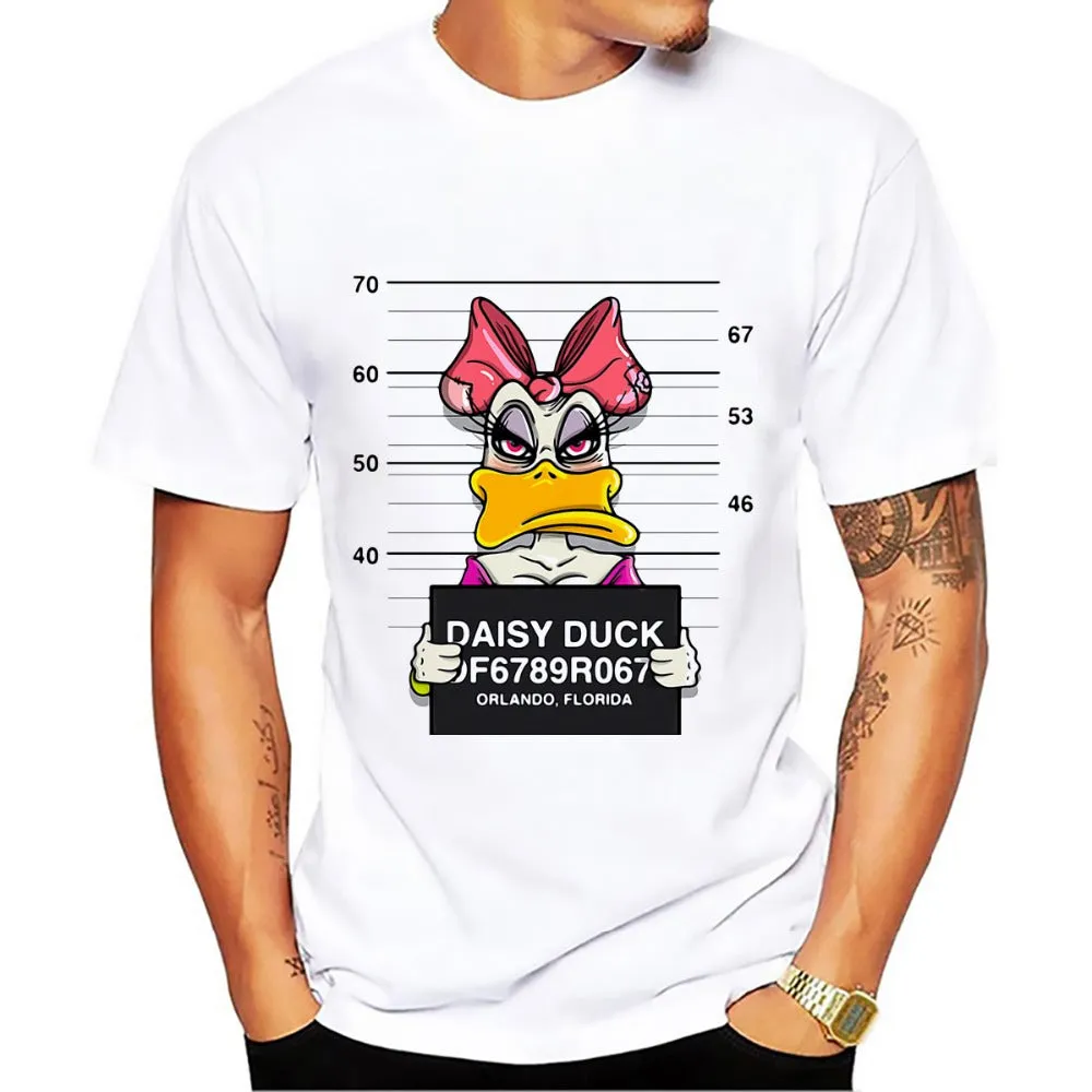 Donald Duck Goofy t-shirt MEN TOPS short sleeve casual funny dog mouse cartoon tshirt homme comfort plus size t shirt