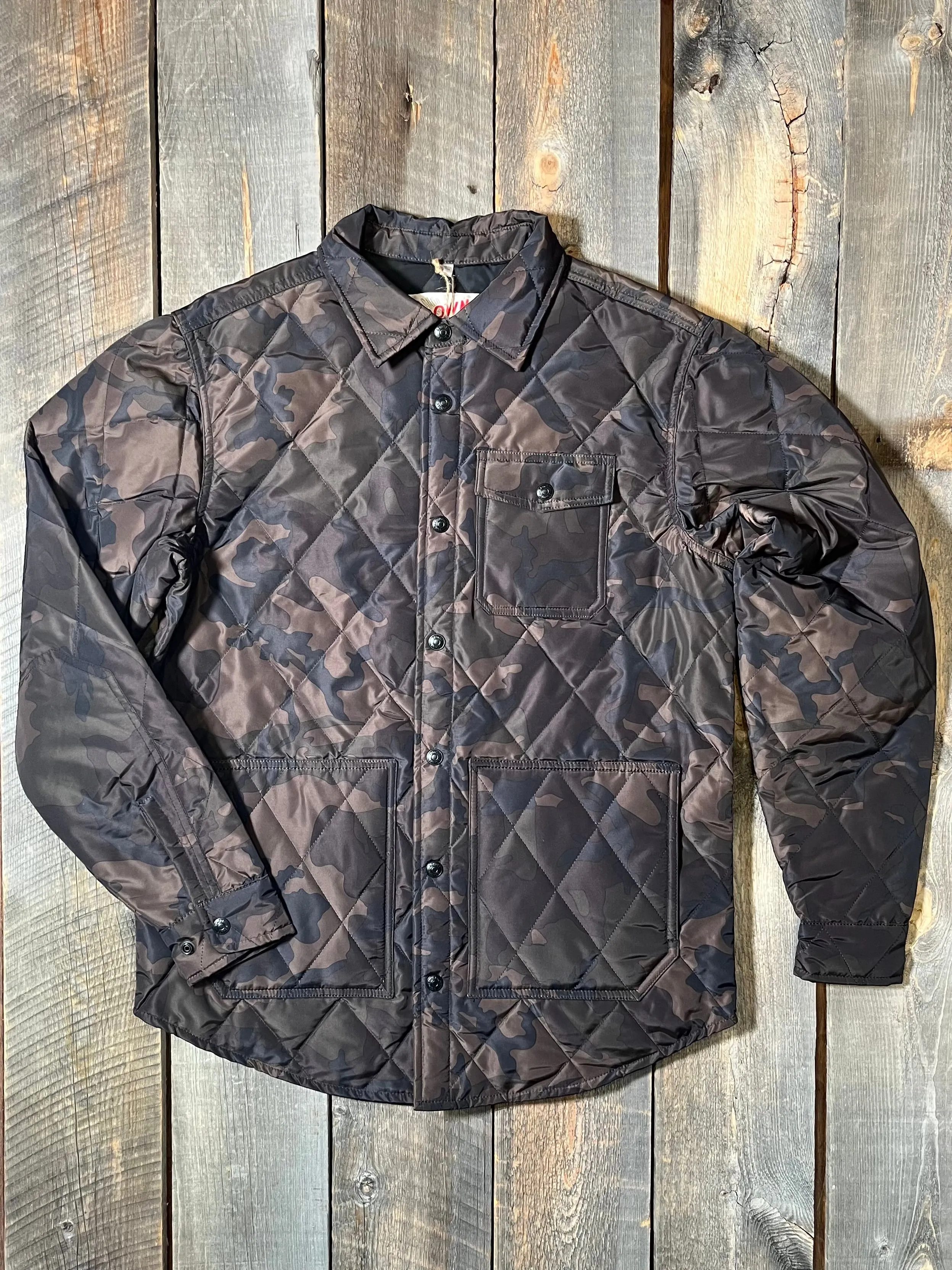 Down-filled Quilted Shirt Jacket 9122D