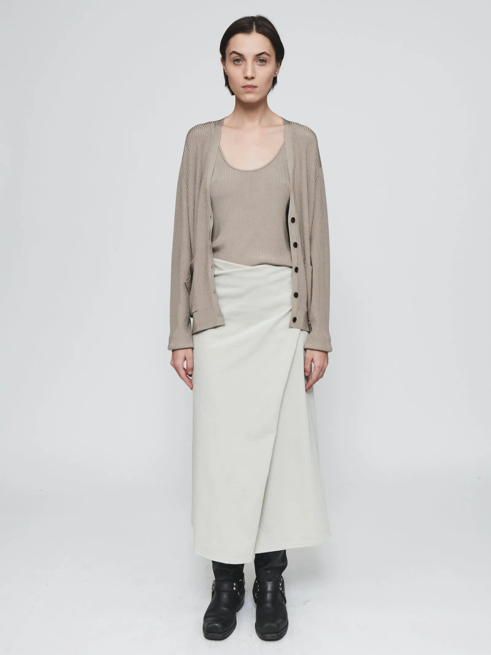 Draped Wrap Skirt