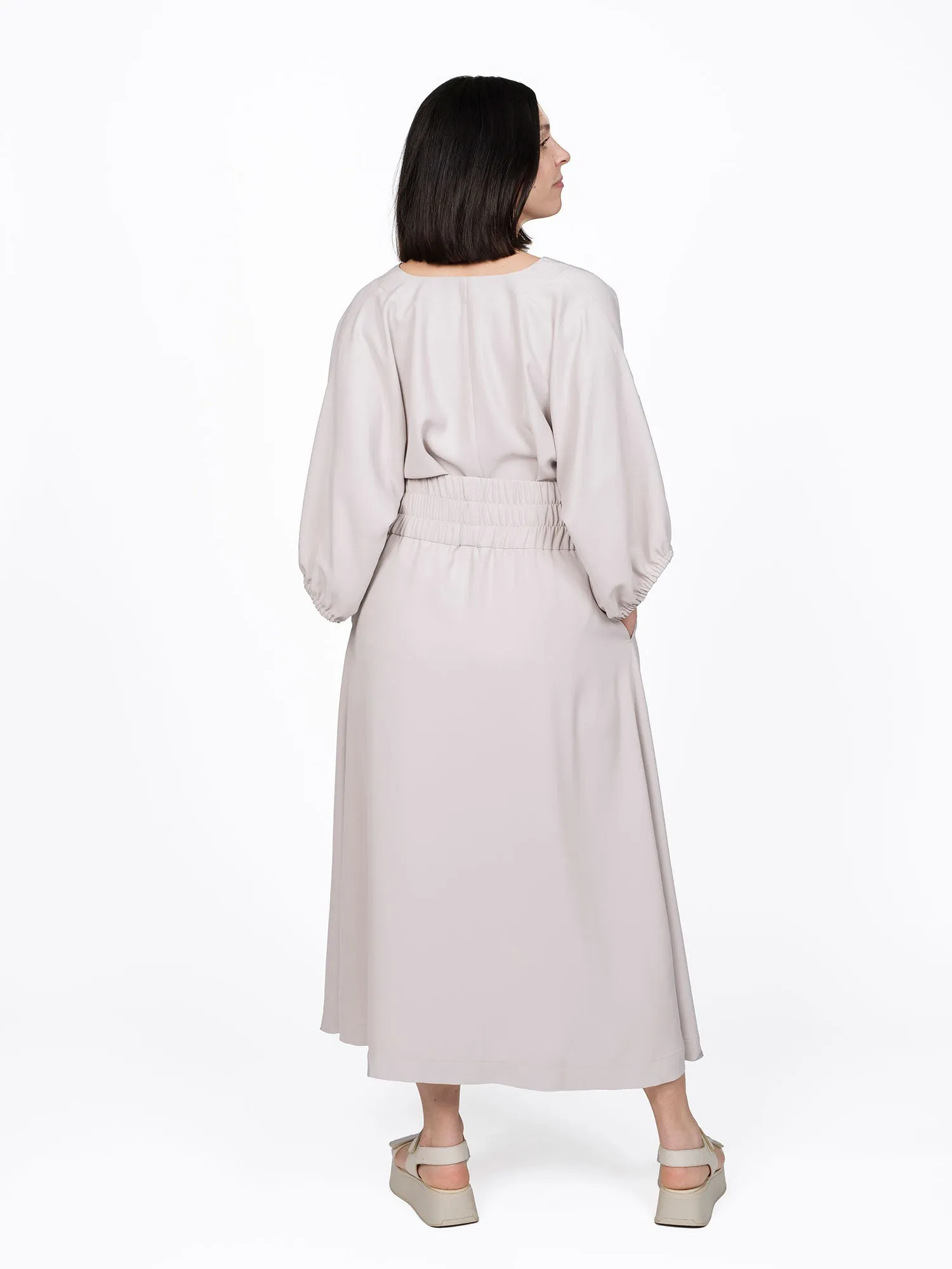 ELASTIC WAIST MAXI SKIRT PATTERN