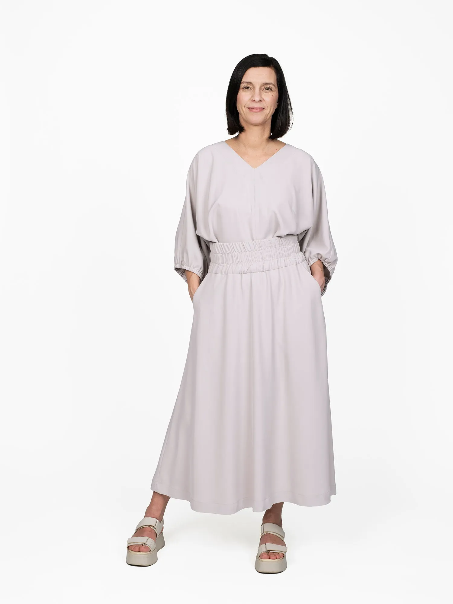 ELASTIC WAIST MAXI SKIRT PATTERN