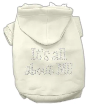 It's All About Me Rhinestone Hoodies Cream L (14)
