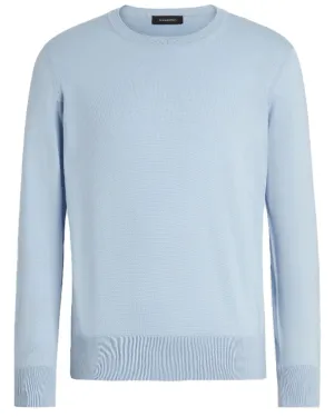Light Blue Island Crewneck Sweater