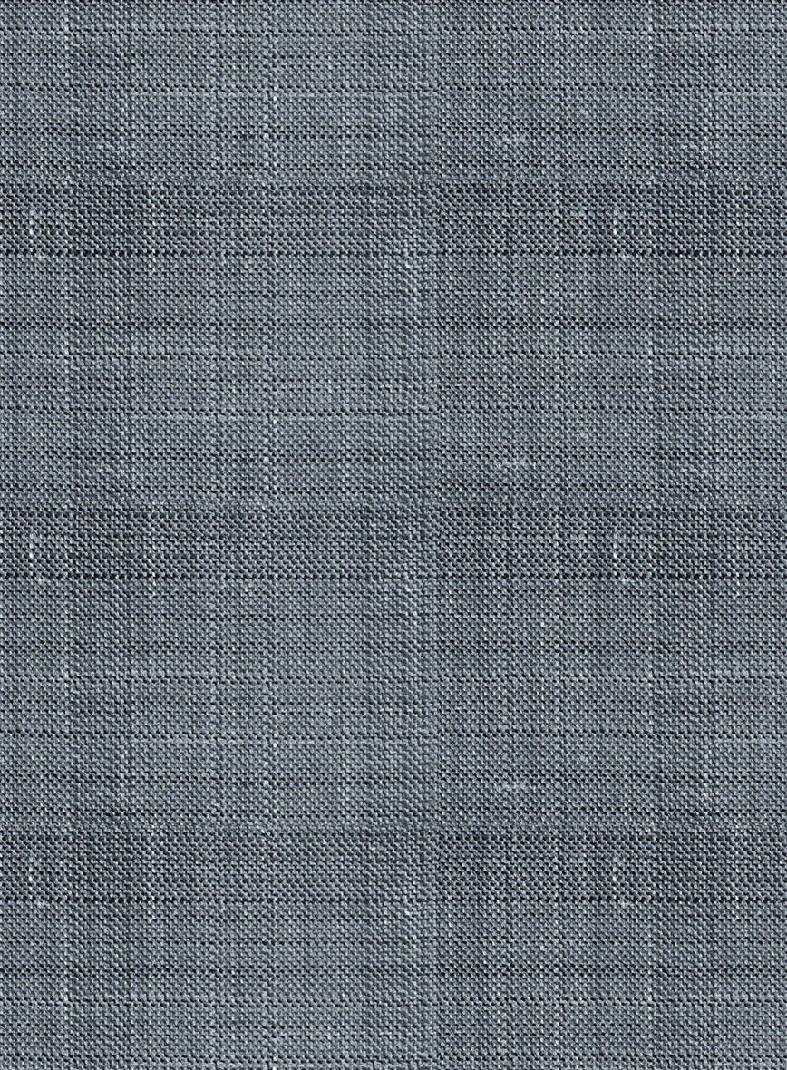 London Loom Blue Bruna Wool Silk Linen Pants