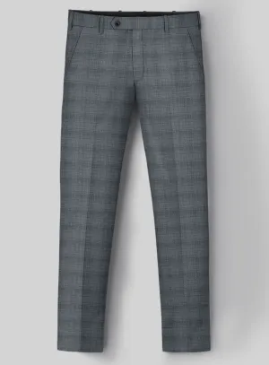 London Loom Blue Bruna Wool Silk Linen Pants