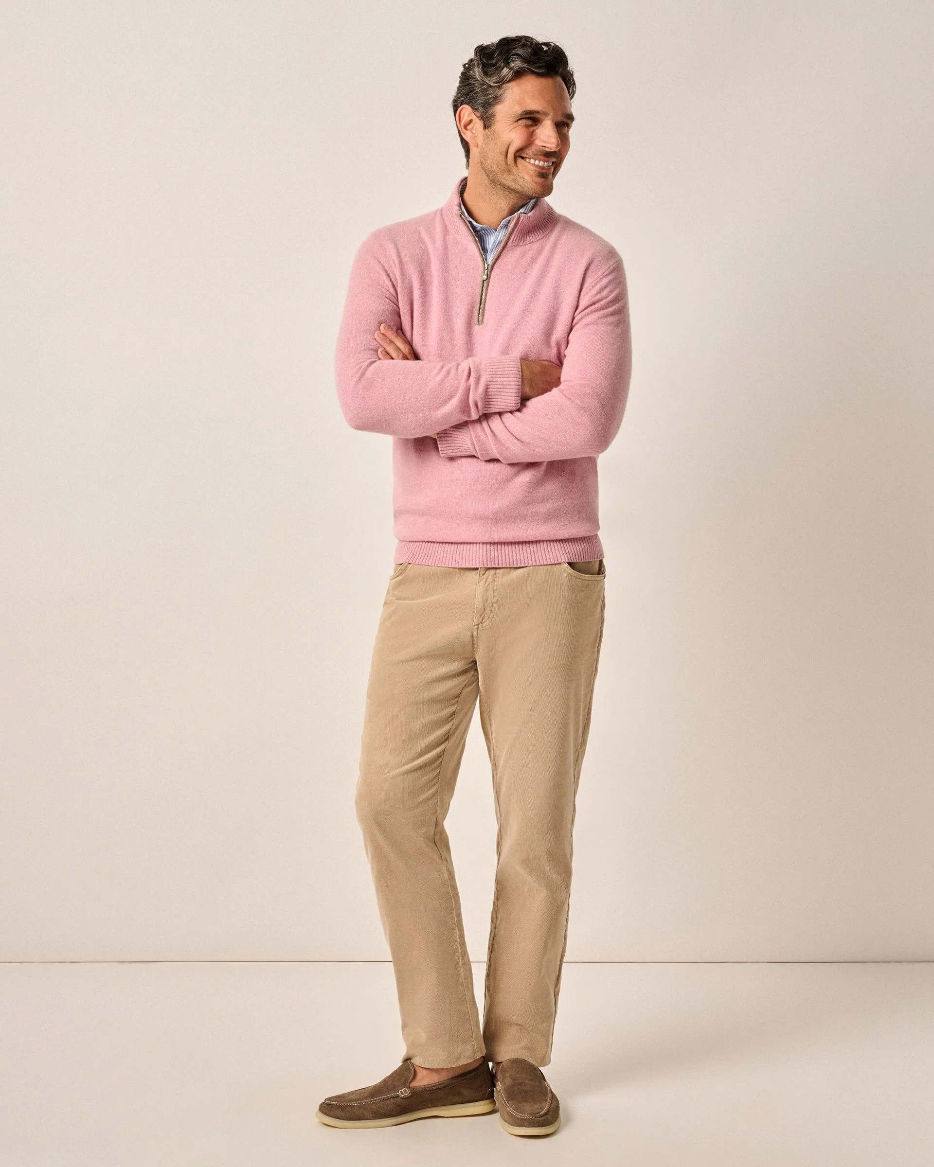 Mayfair Cashmere Quarter Zip Sweater