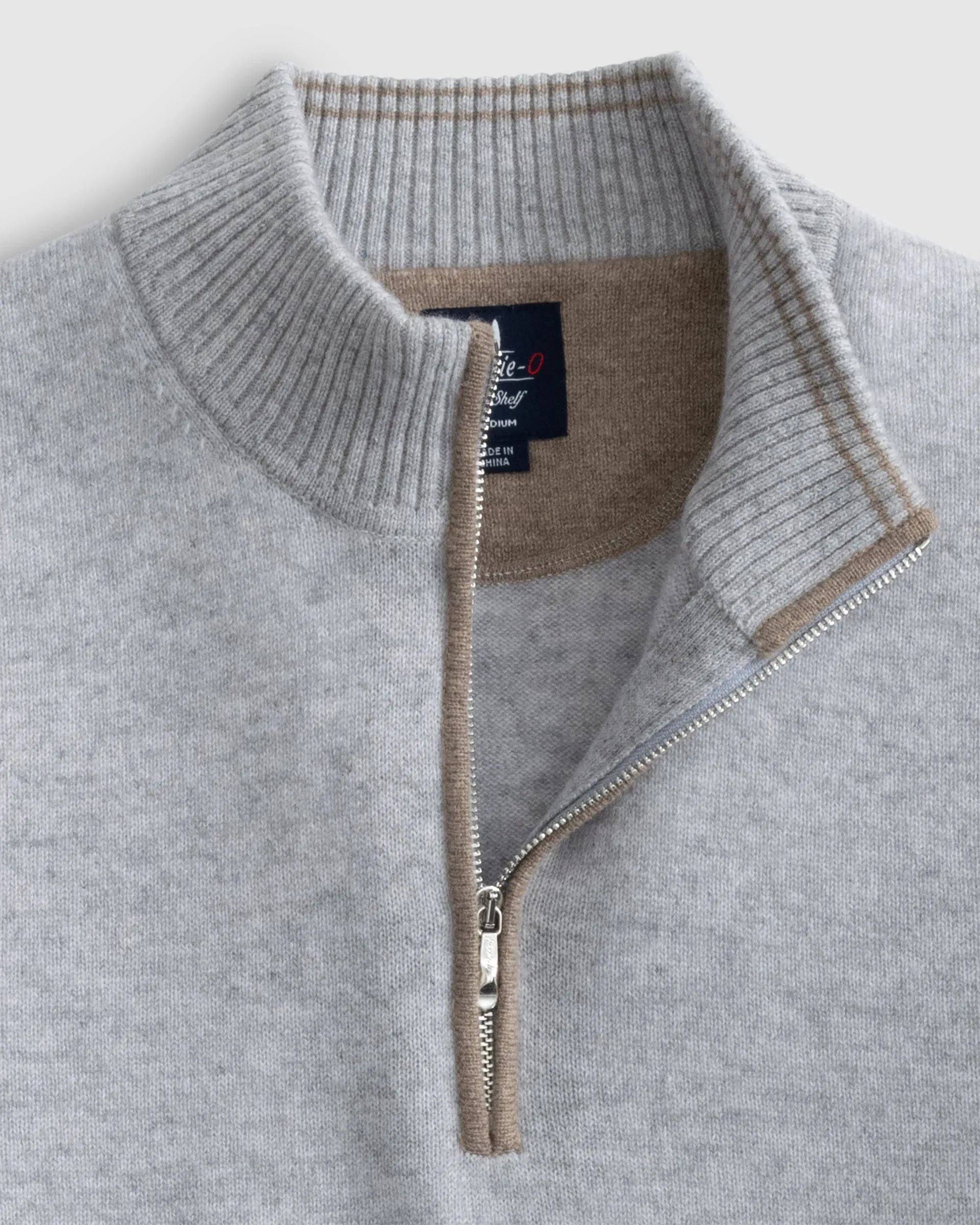 Mayfair Cashmere Quarter Zip Sweater