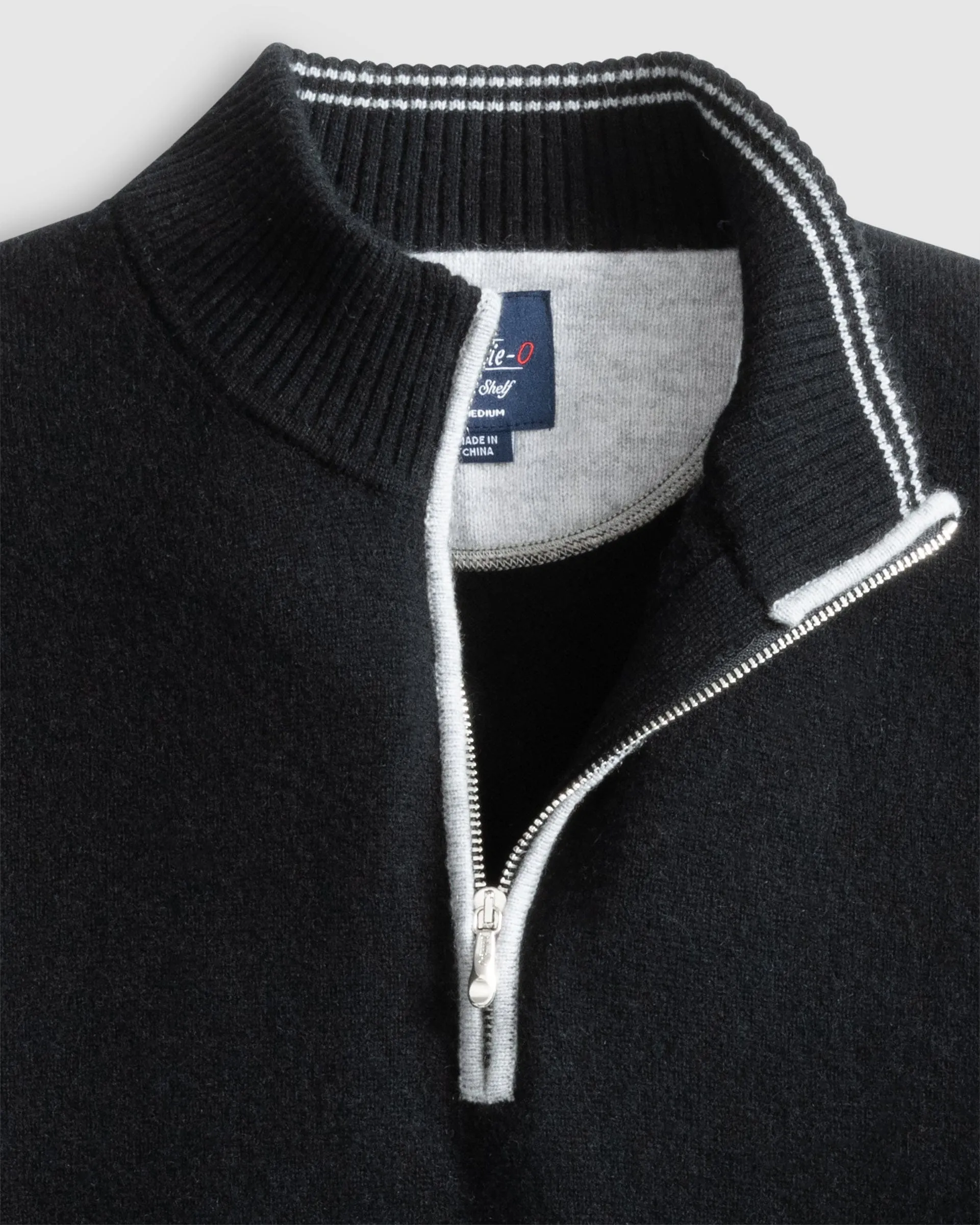 Mayfair Cashmere Quarter Zip Sweater