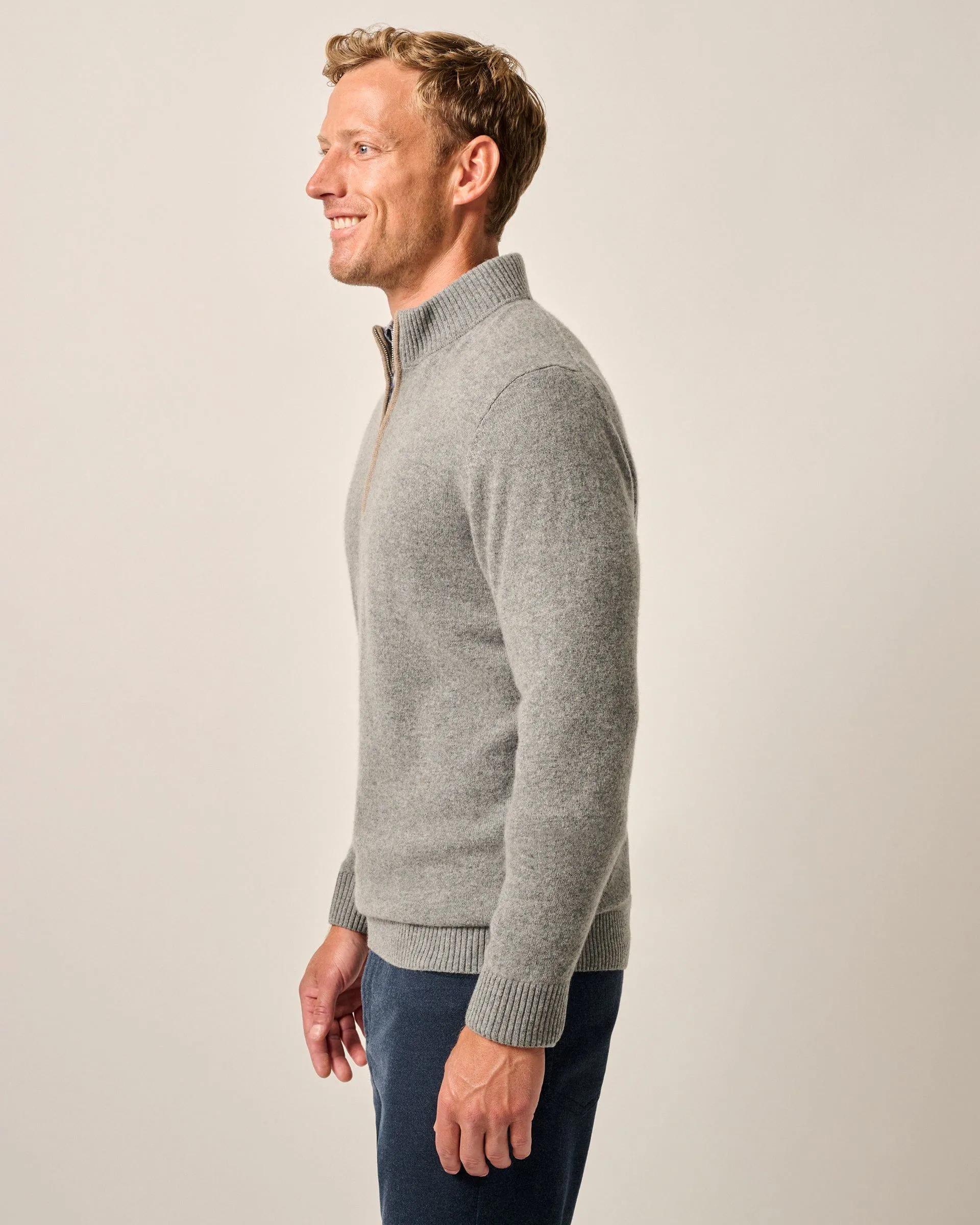 Mayfair Cashmere Quarter Zip Sweater