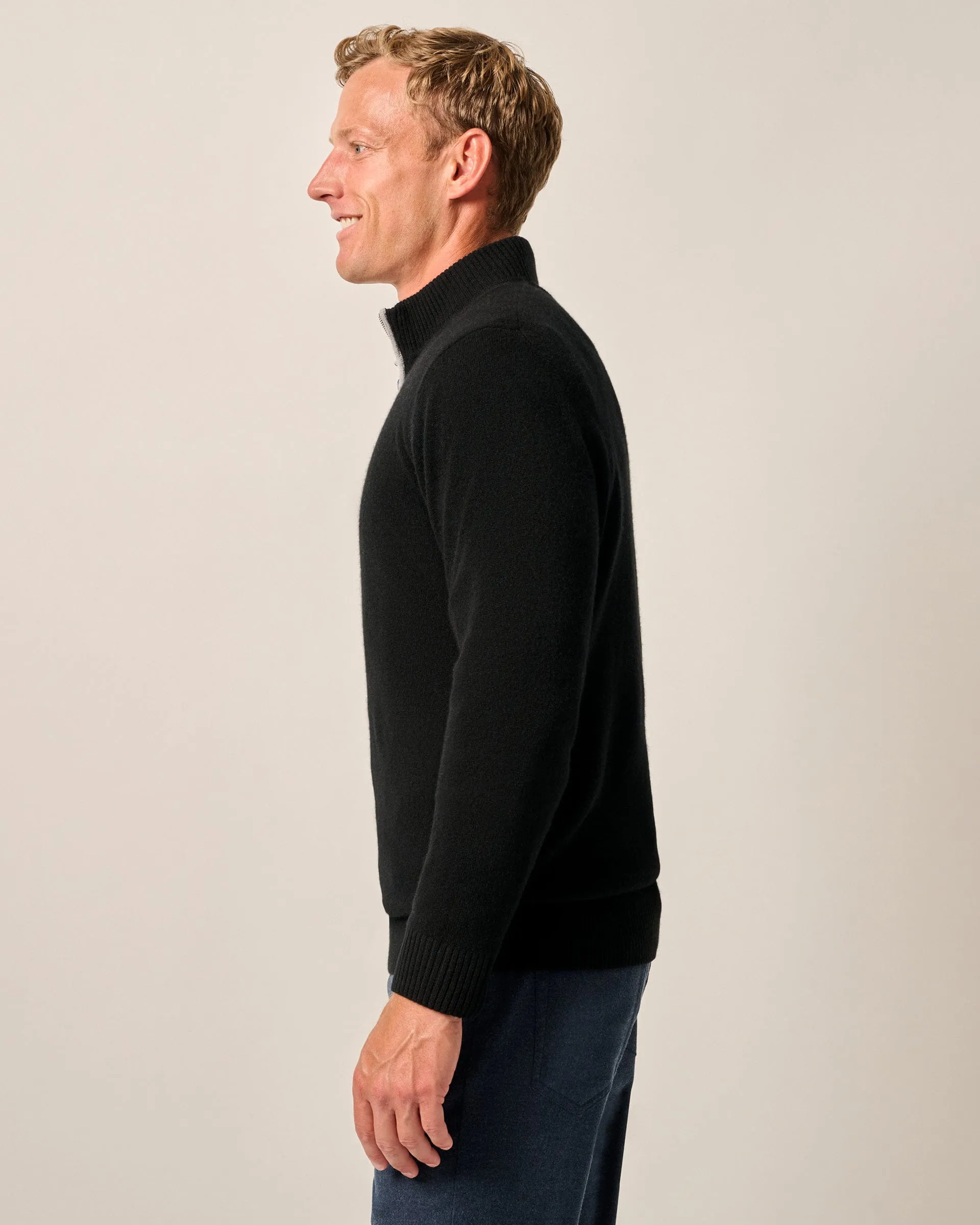 Mayfair Cashmere Quarter Zip Sweater