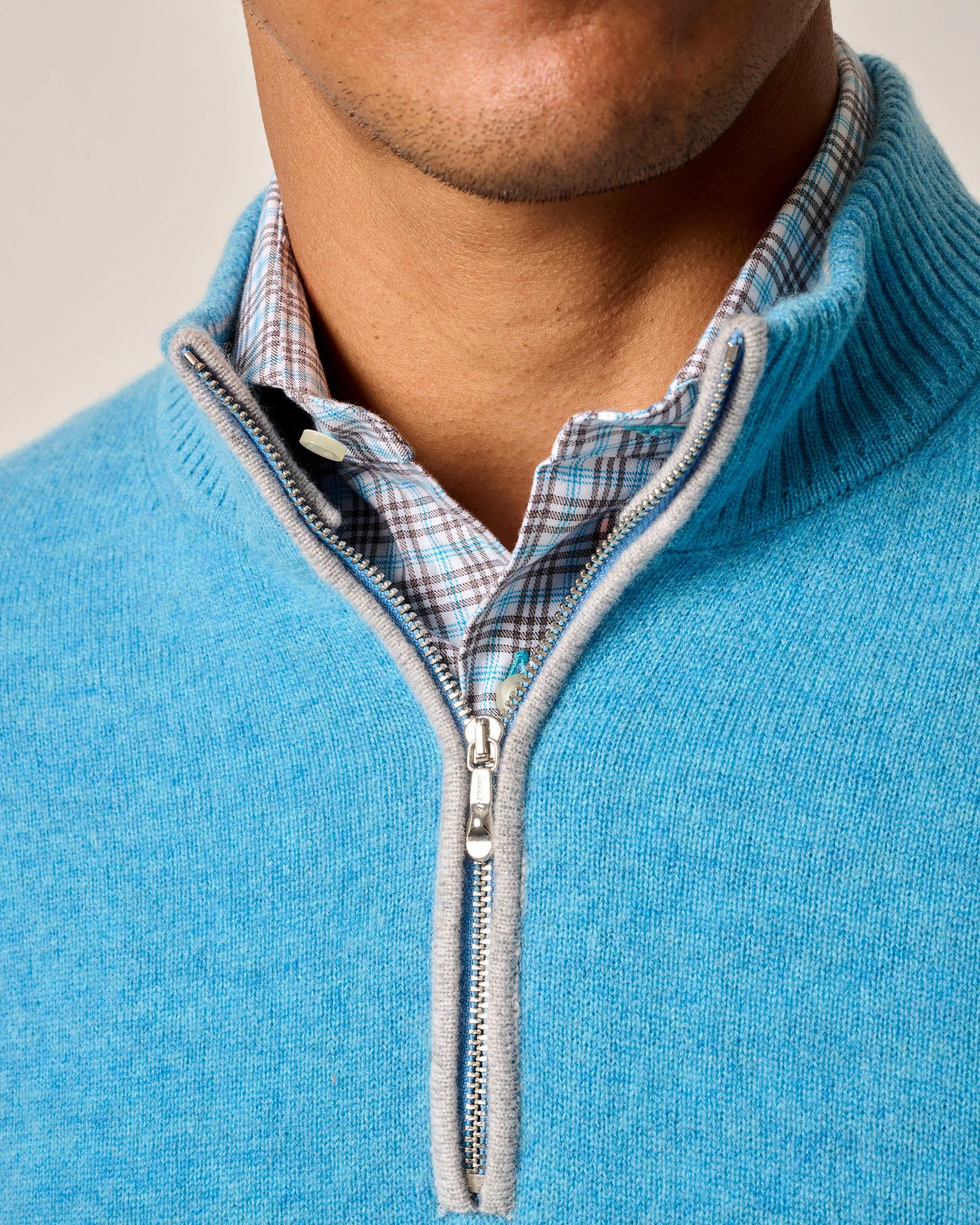 Mayfair Cashmere Quarter Zip Sweater