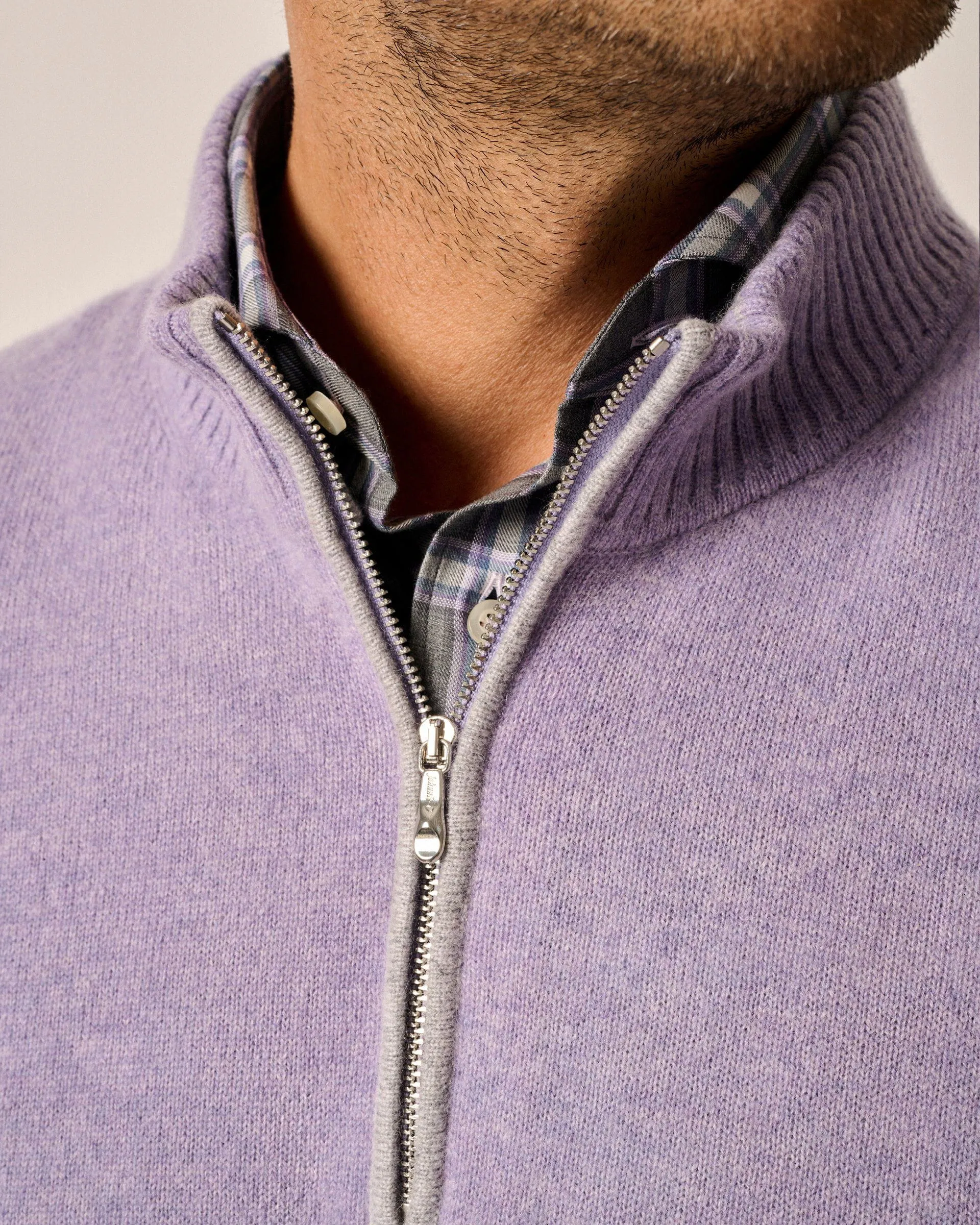 Mayfair Cashmere Quarter Zip Sweater