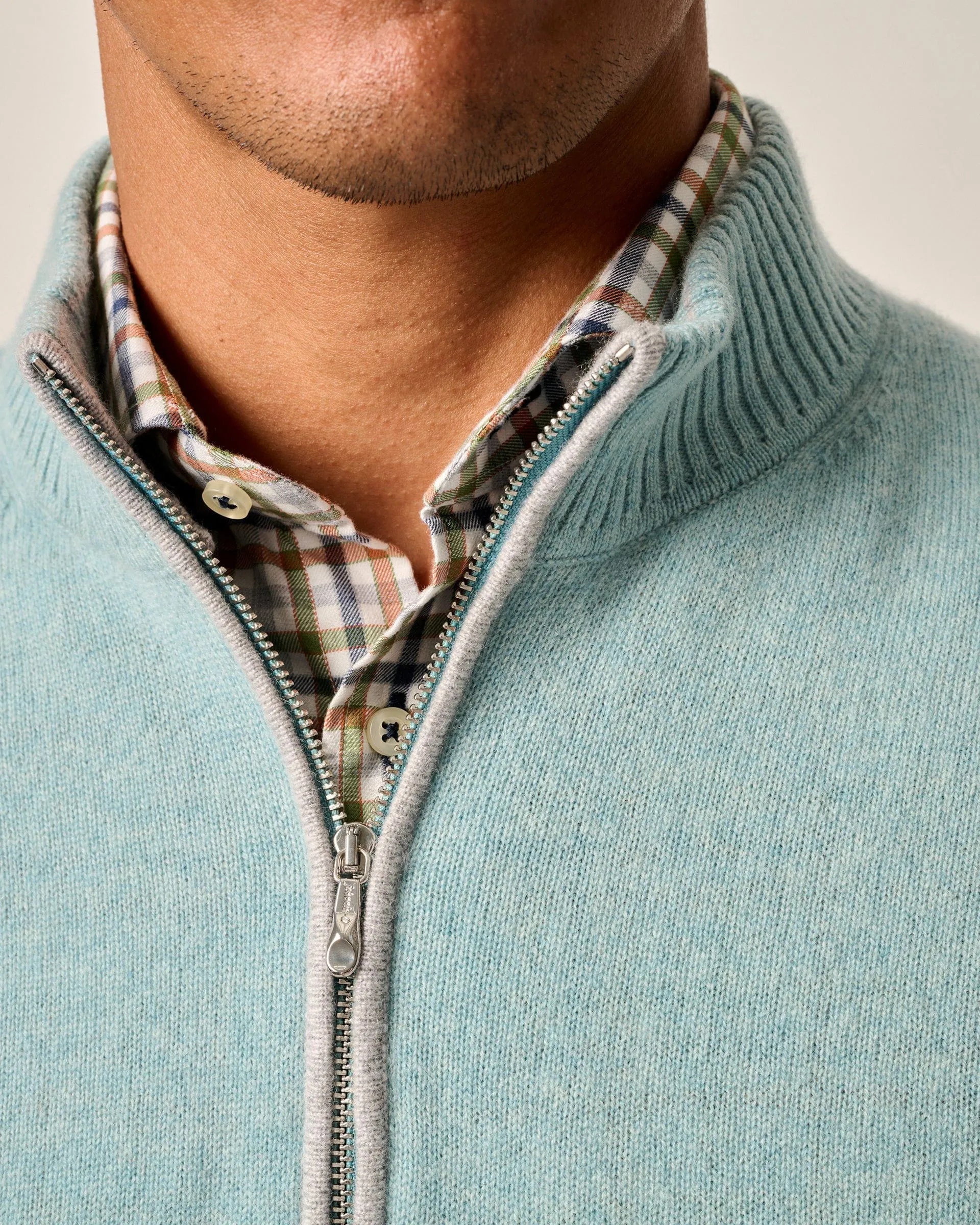 Mayfair Cashmere Quarter Zip Sweater