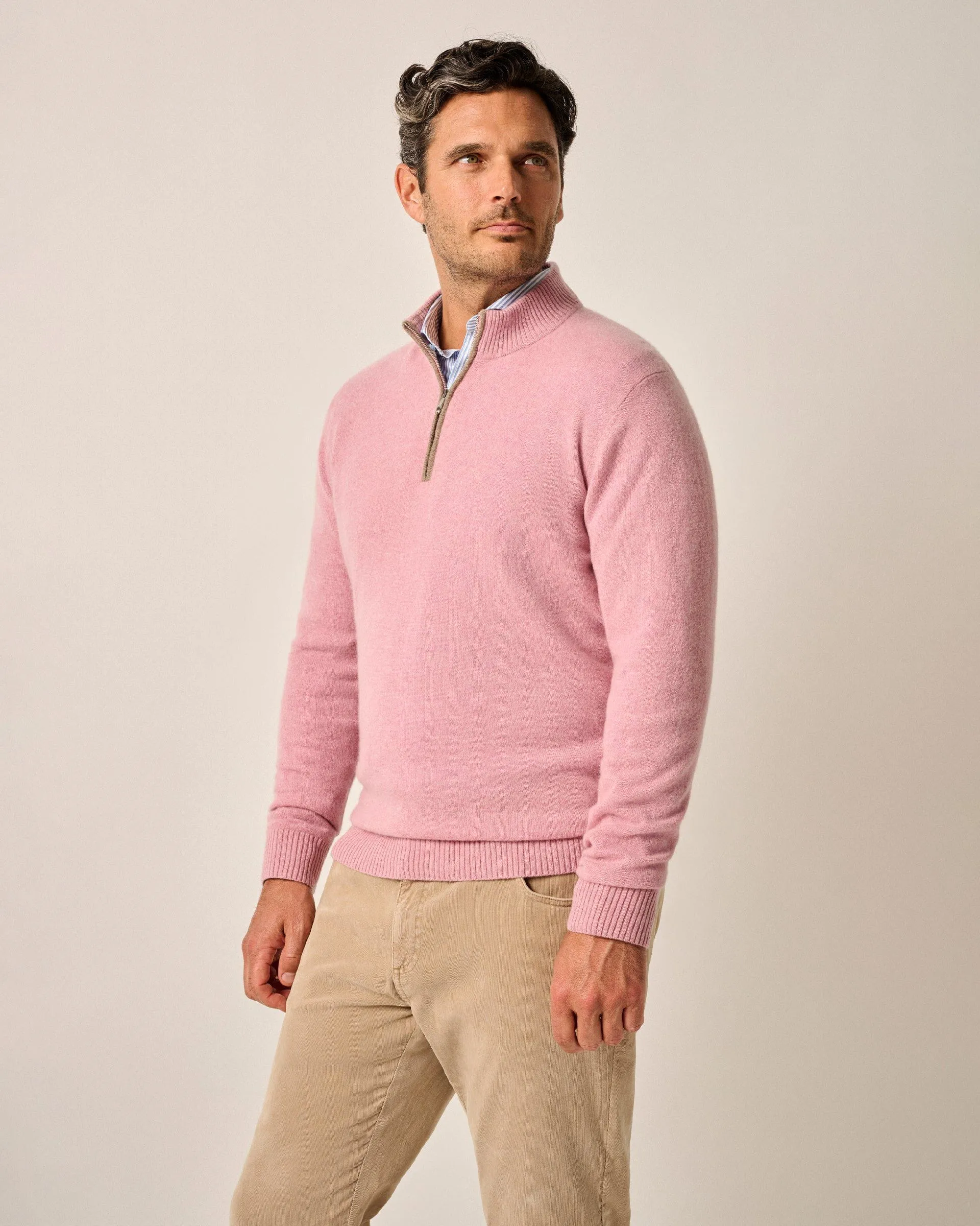 Mayfair Cashmere Quarter Zip Sweater