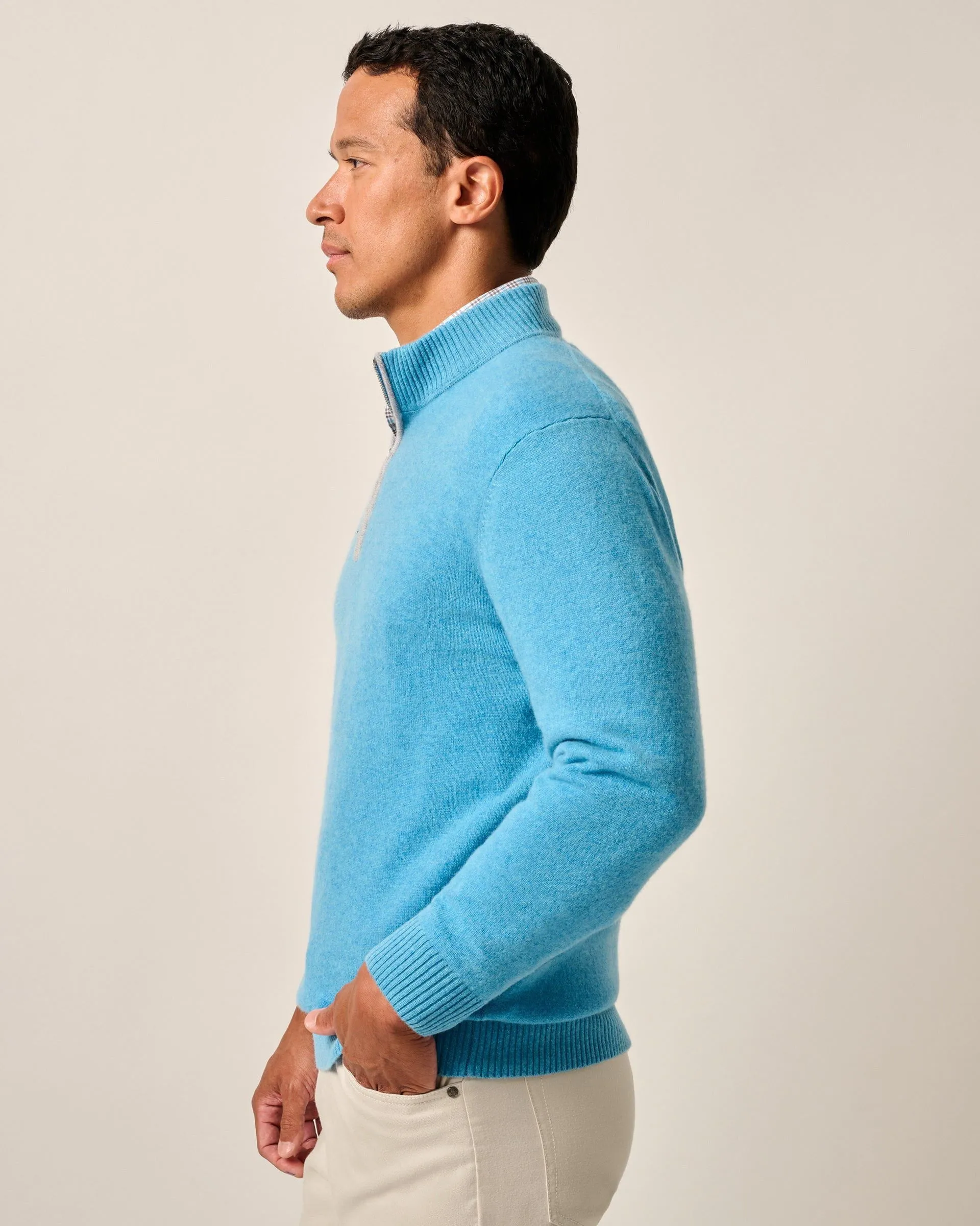 Mayfair Cashmere Quarter Zip Sweater