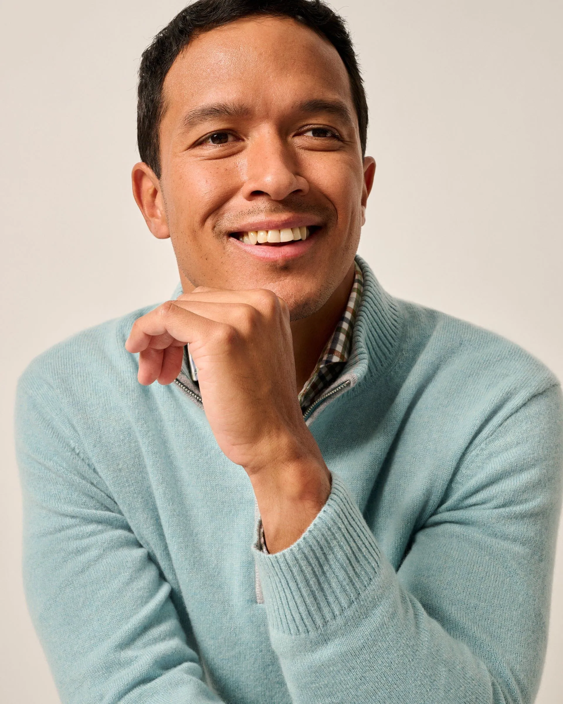Mayfair Cashmere Quarter Zip Sweater