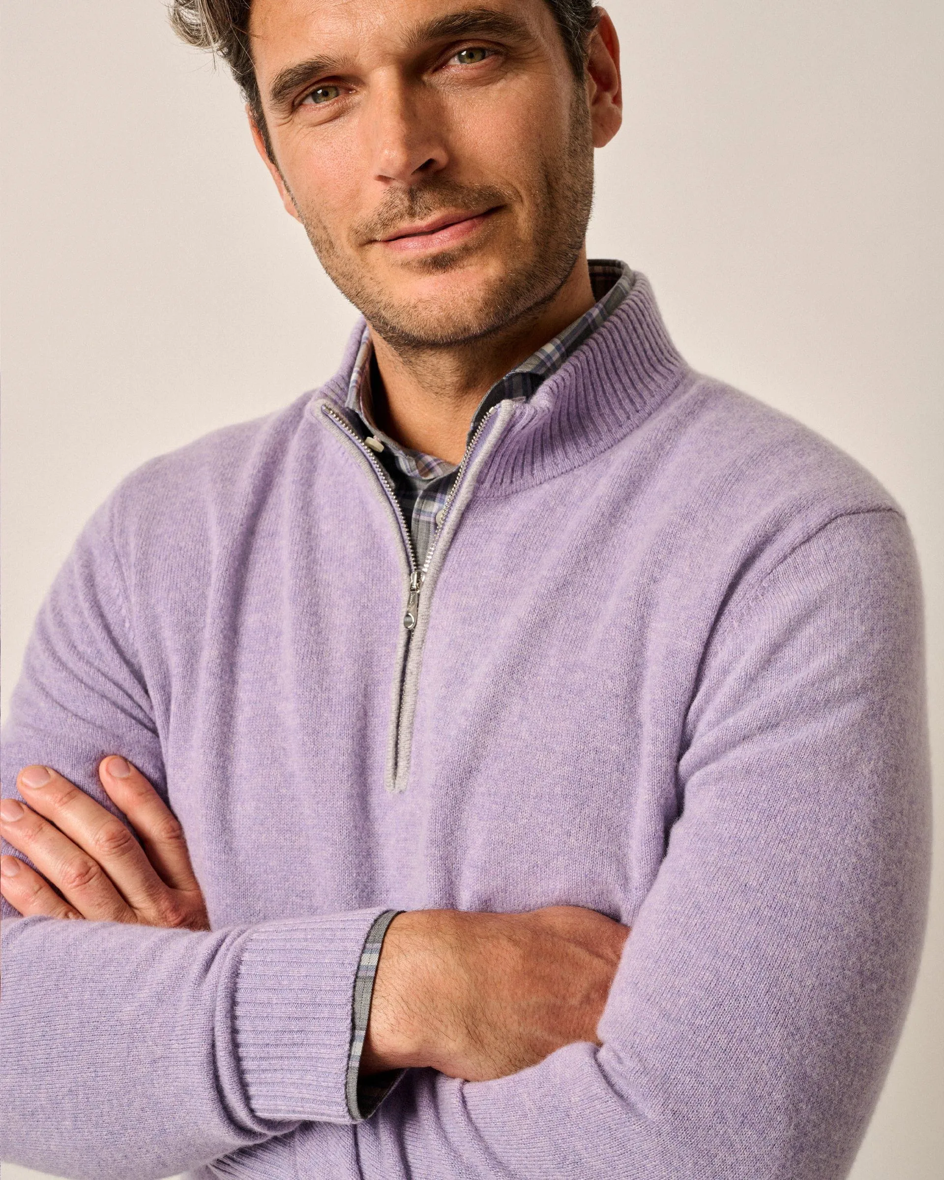 Mayfair Cashmere Quarter Zip Sweater