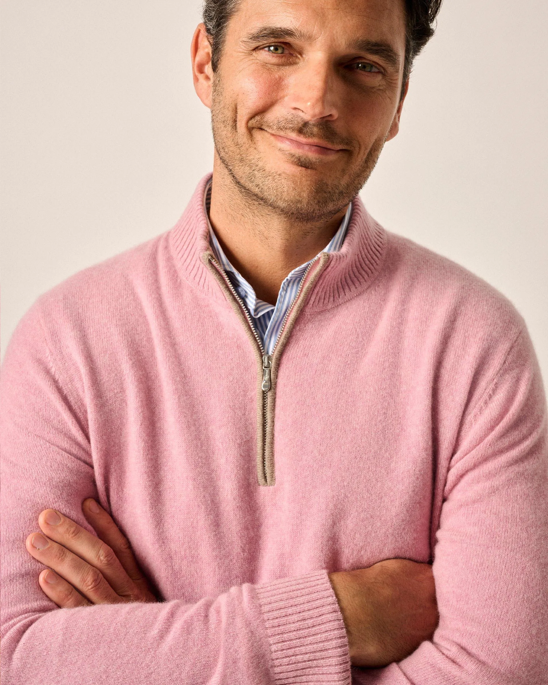 Mayfair Cashmere Quarter Zip Sweater